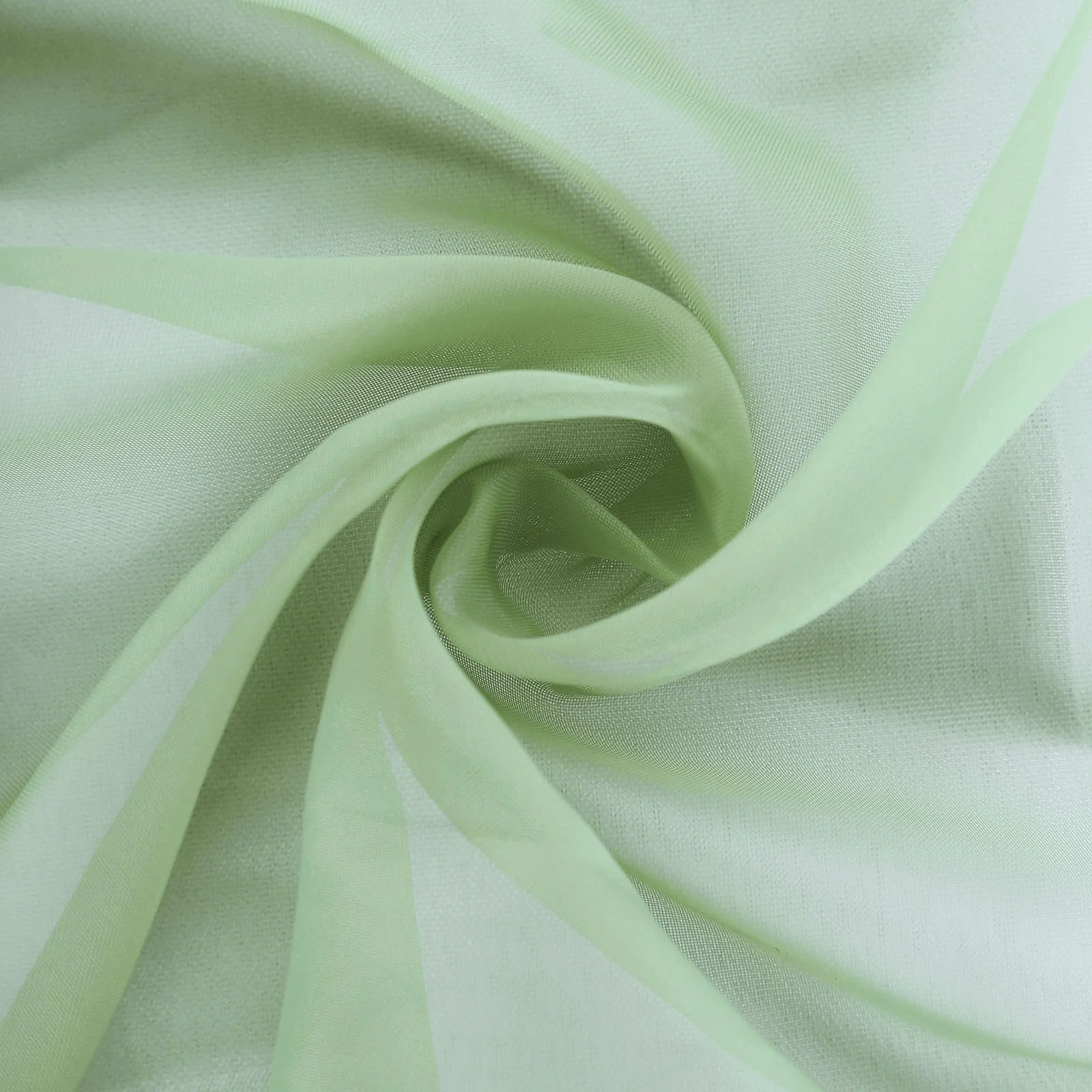 1 Set Chiffon Hoods Chair Sashes with Willow Ruffles Sage Green - Graceful Decorative Accent - Image 8