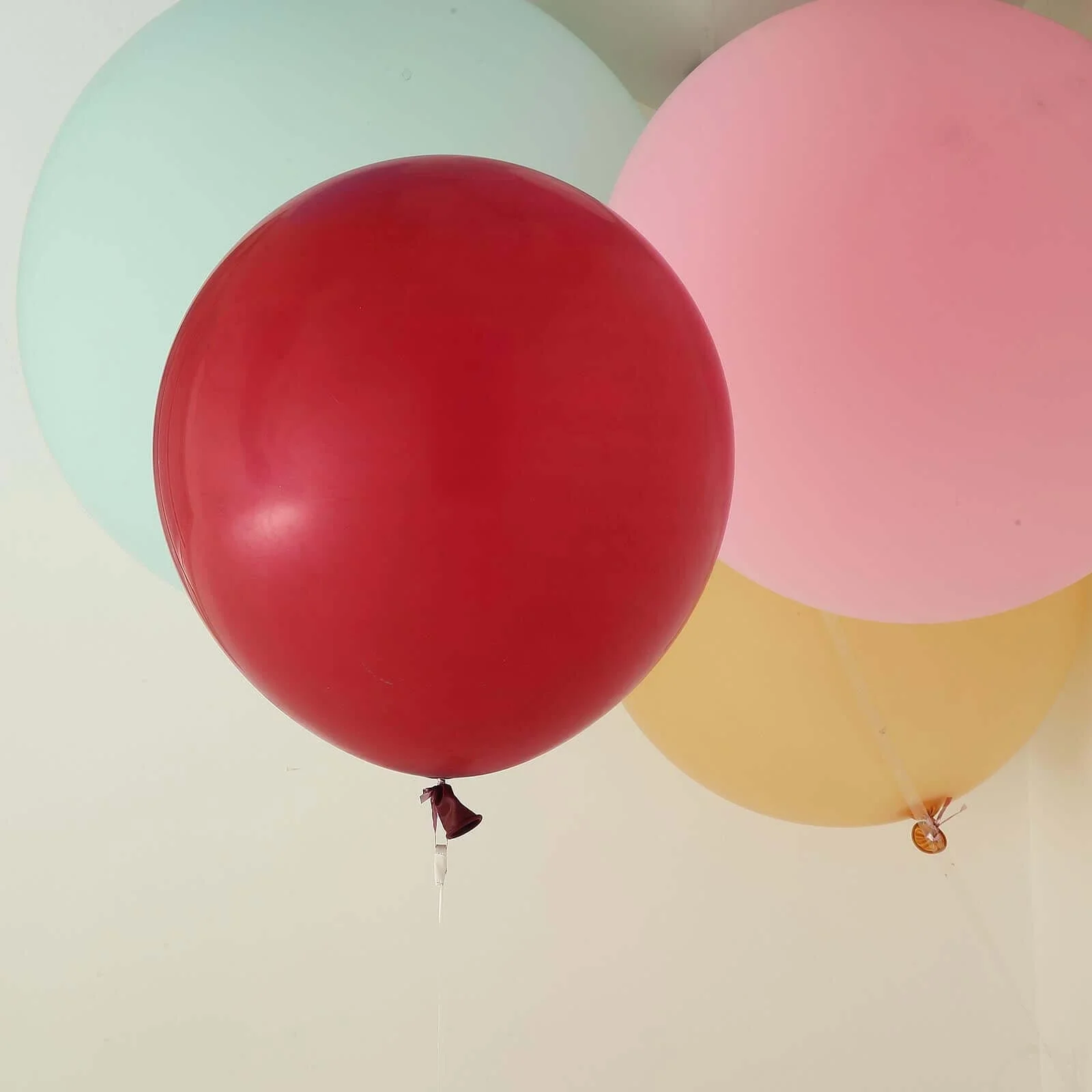 10 Pack Matte Pastel Burgundy Helium or Air Latex Party Balloons 18" - Image 13