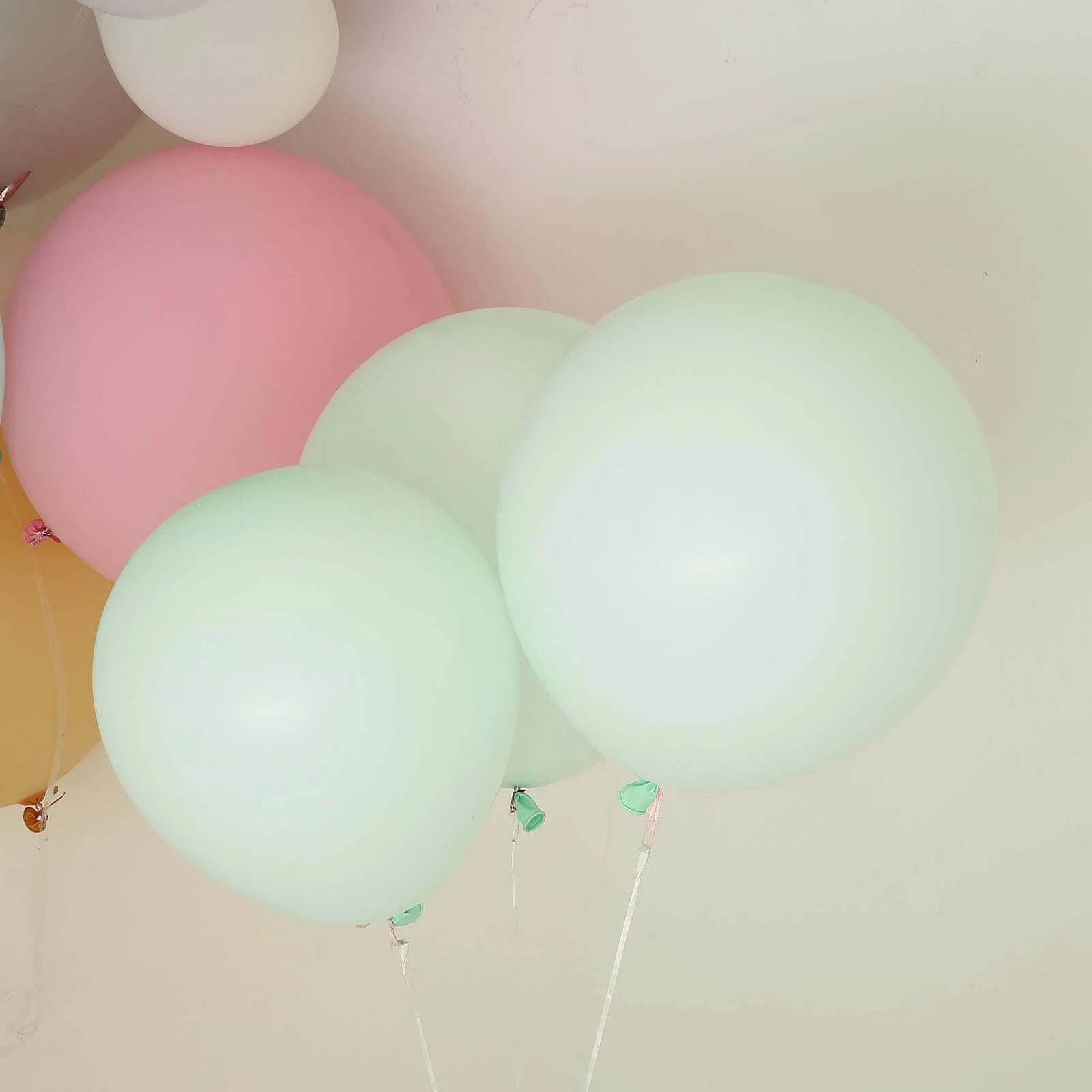 10 Pack Matte Pastel Mint Helium or Air Latex Party Balloons 18" - Image 13