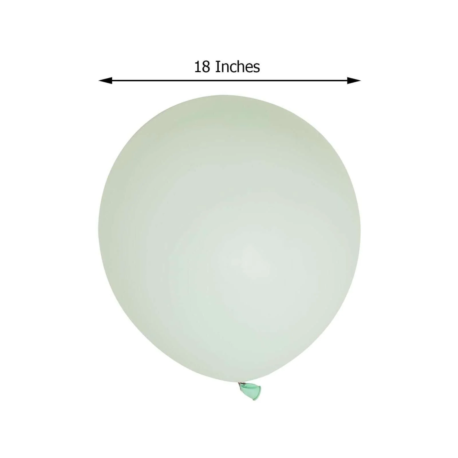 10 Pack Matte Pastel Mint Helium or Air Latex Party Balloons 18" - Image 3