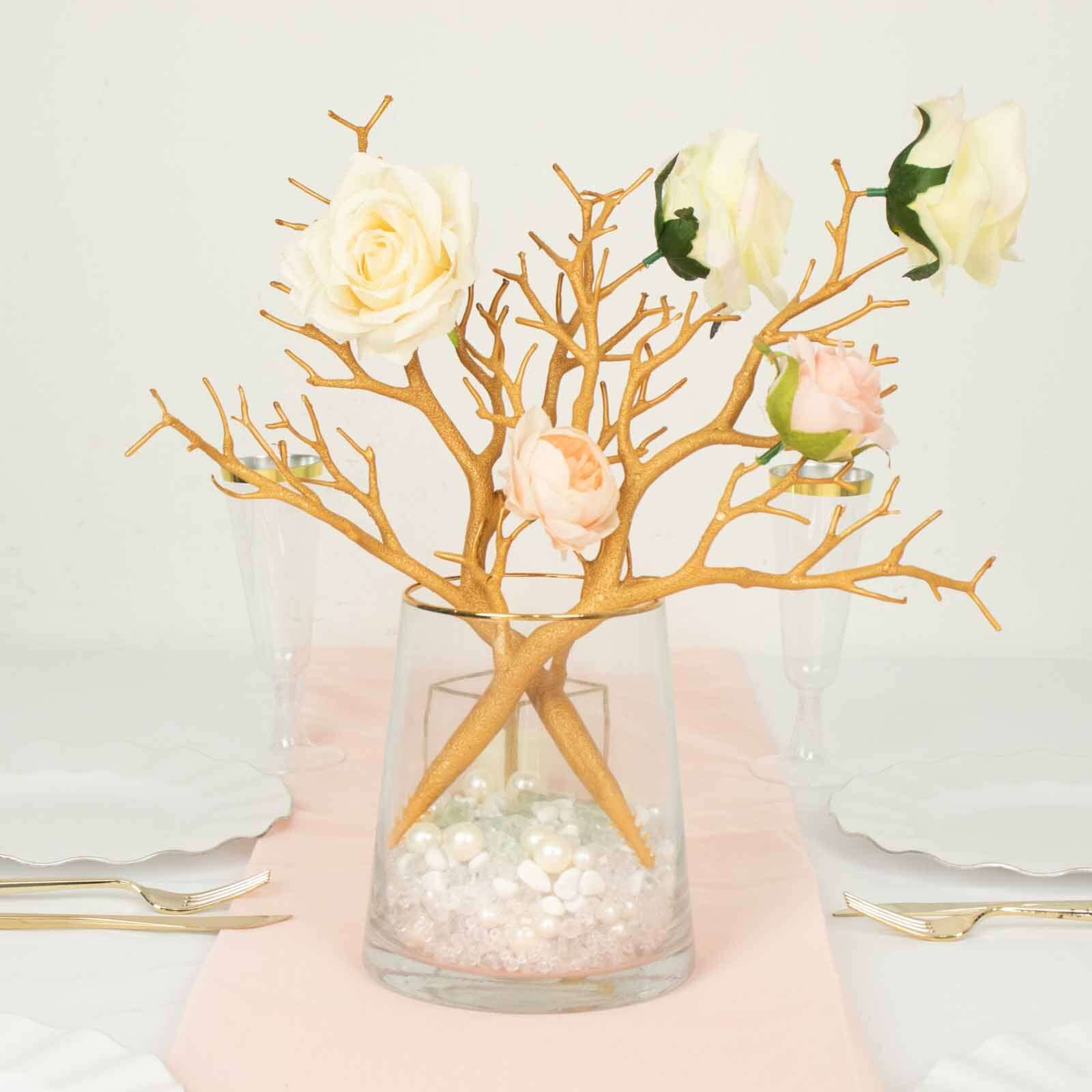 10-Pack Artificial Manzanita Tree Branch 14" Metallic Gold - Image 13