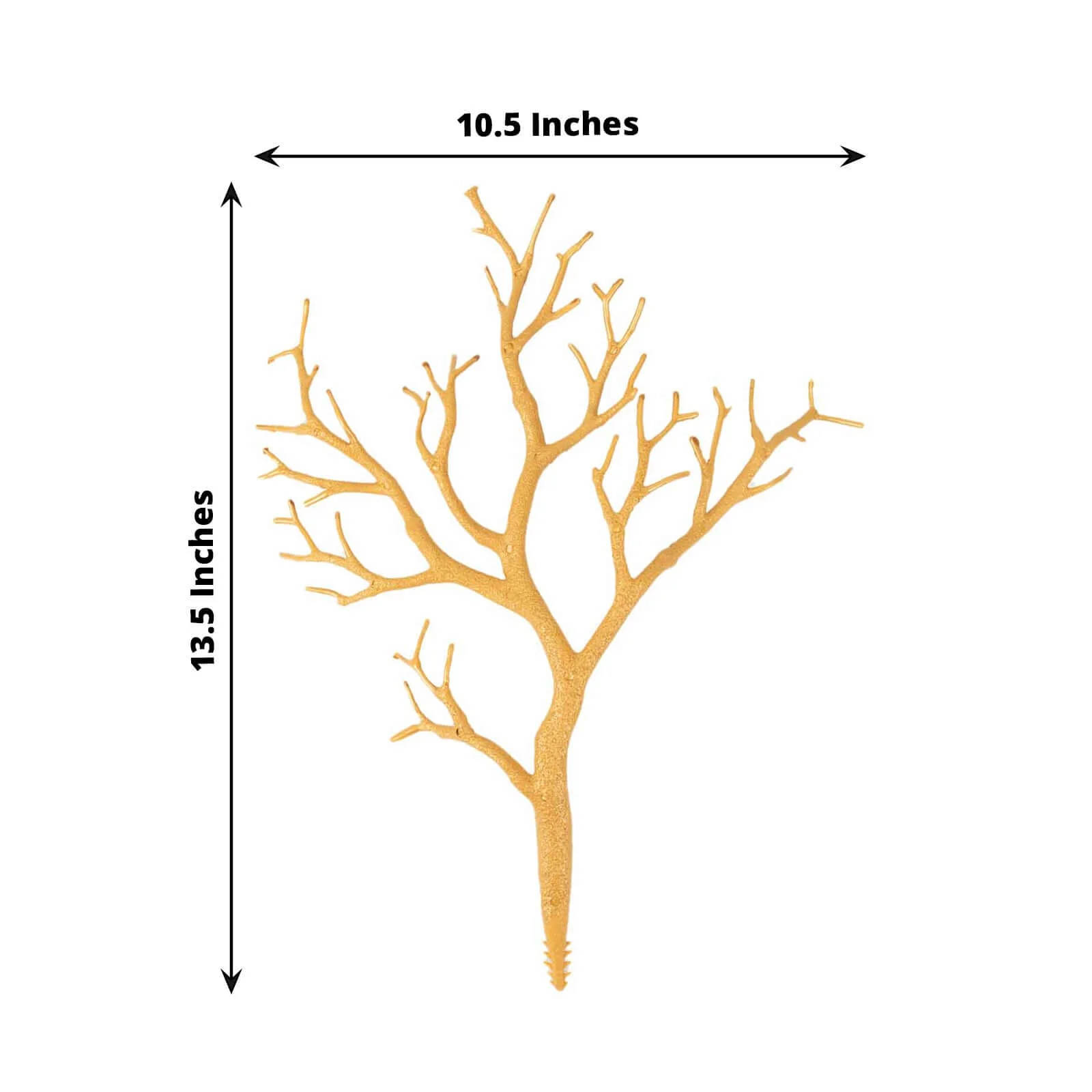 10-Pack Artificial Manzanita Tree Branch 14" Metallic Gold - Image 3