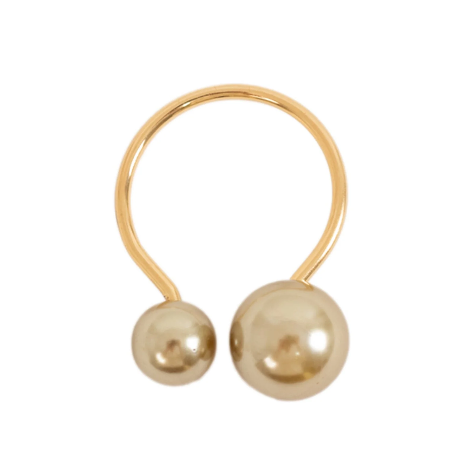 10 Pack Champagne Pearl Metal Napkin Rings Dining Table Decor, Elegant Round Wedding Napkin Holders - 2.5" - Image 6
