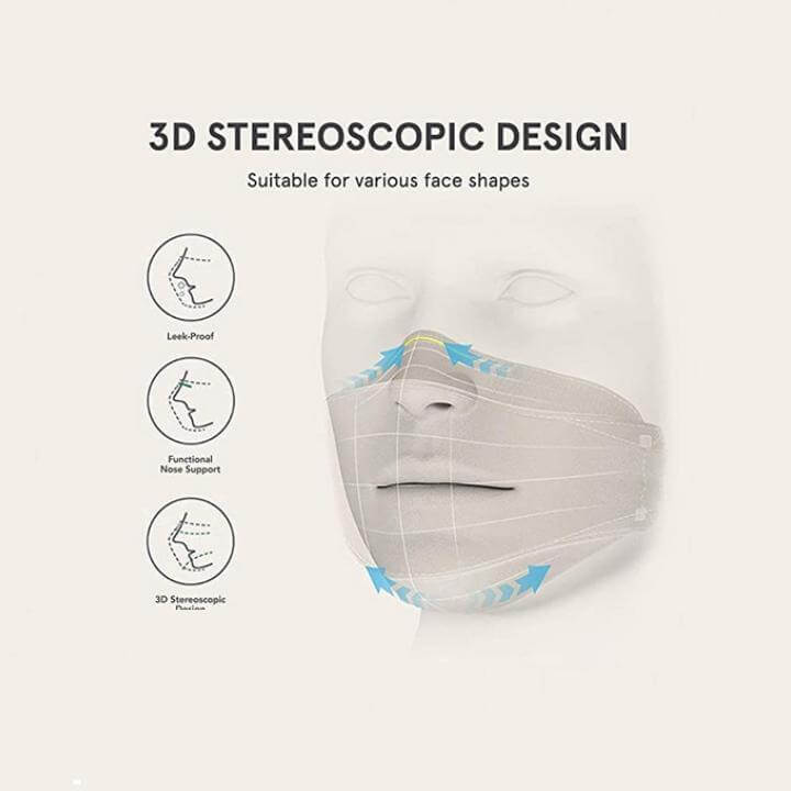 10 Pack Denim Blue Breathable KF94 Face Mask, 3D Fish-Design Mouth Shields for Adult, 4-Layer Protective Face Masks with Adjustable Nose Clip - Image 10