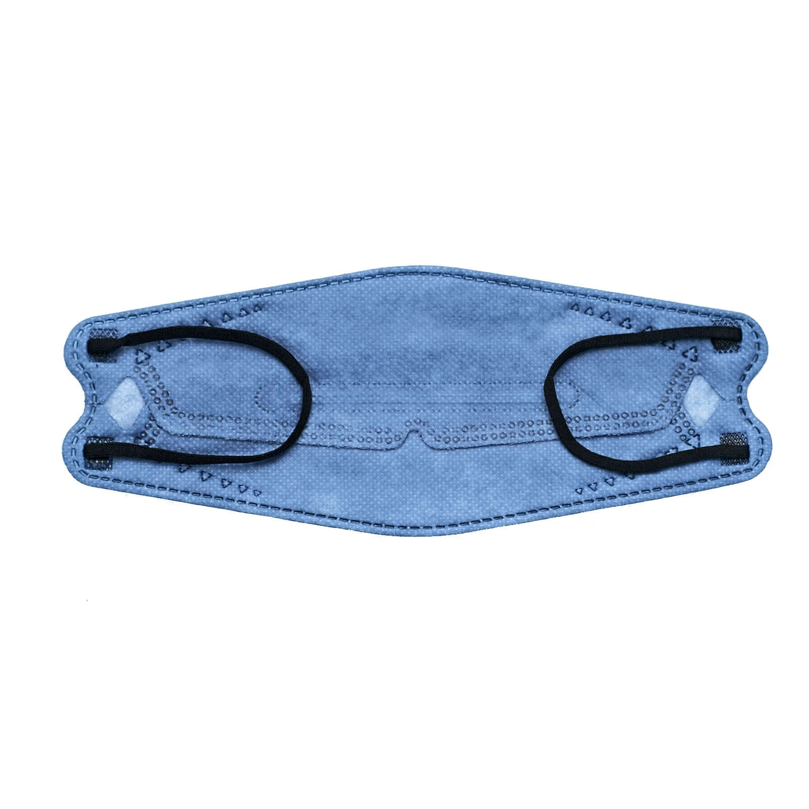10 Pack Denim Blue Breathable KF94 Face Mask, 3D Fish-Design Mouth Shields for Adult, 4-Layer Protective Face Masks with Adjustable Nose Clip - Image 5