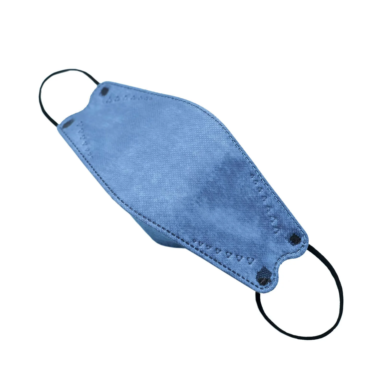 10 Pack Denim Blue Breathable KF94 Face Mask, 3D Fish-Design Mouth Shields for Adult, 4-Layer Protective Face Masks with Adjustable Nose Clip - Image 6
