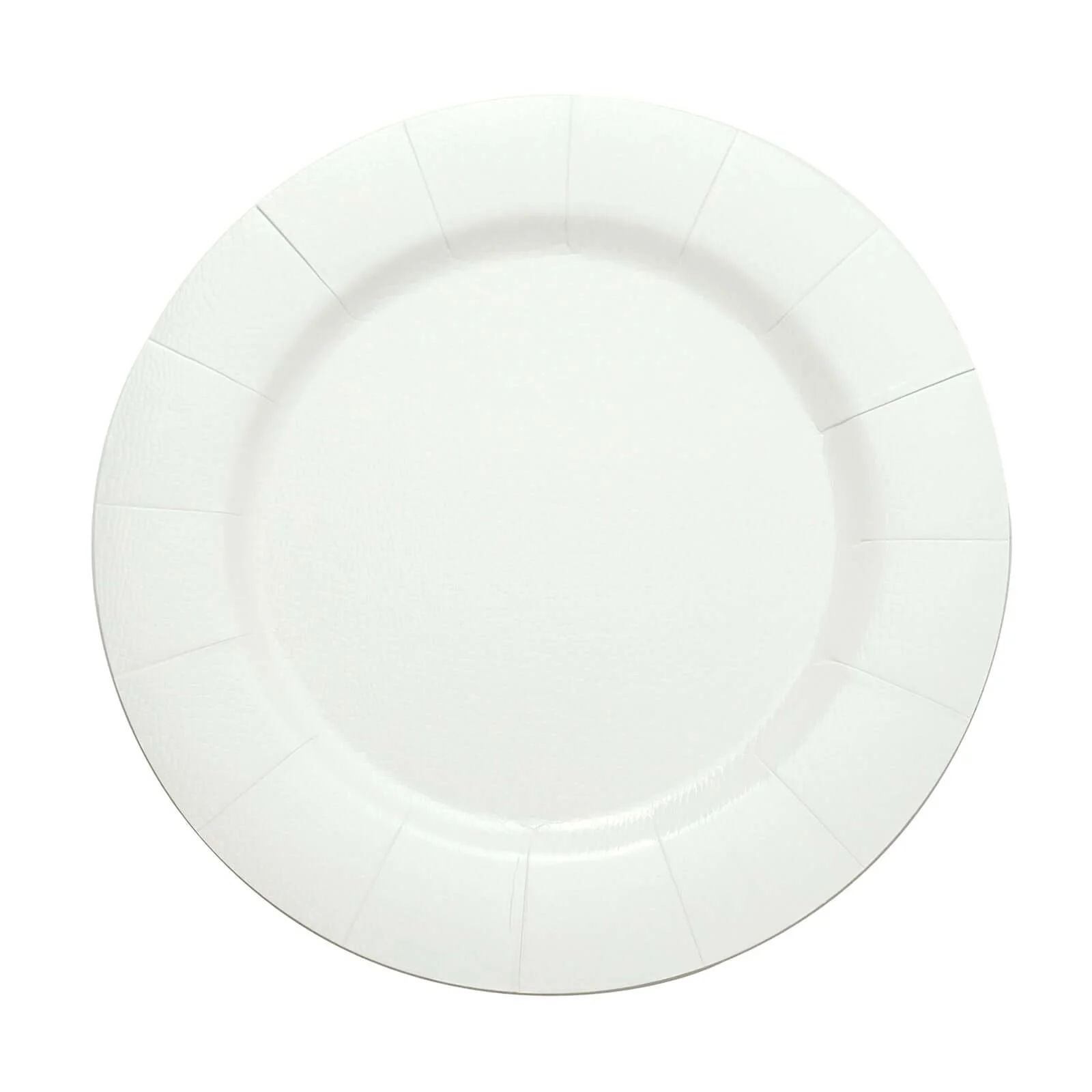 10-Pack Disposable Round Charger Plates 13" White with Leathery Texture - 1100GSM Sturdy Cardboard Placemats for Weddings & Special Occasions - Image 7