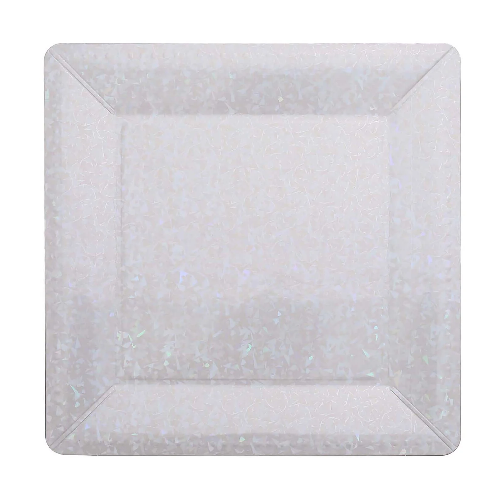 10-Pack Disposable Square Charger Plates 13" Iridescent with Leather Like Texture - 1100GSM Sturdy Paper Chargers - Image 7