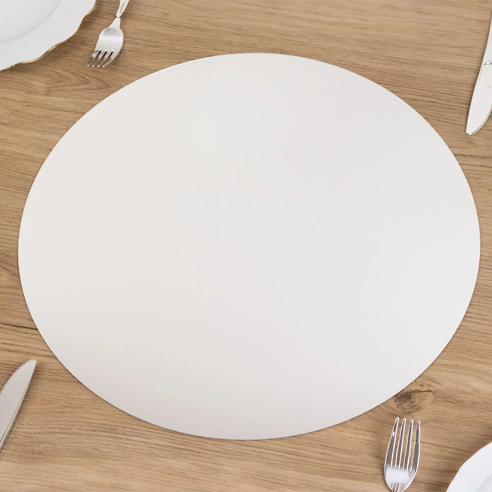 10-Pack Large Acrylic Mirror Tray 16" Round Silver Circle Candle Plate - Decorative Centerpiece Bases - Image 13