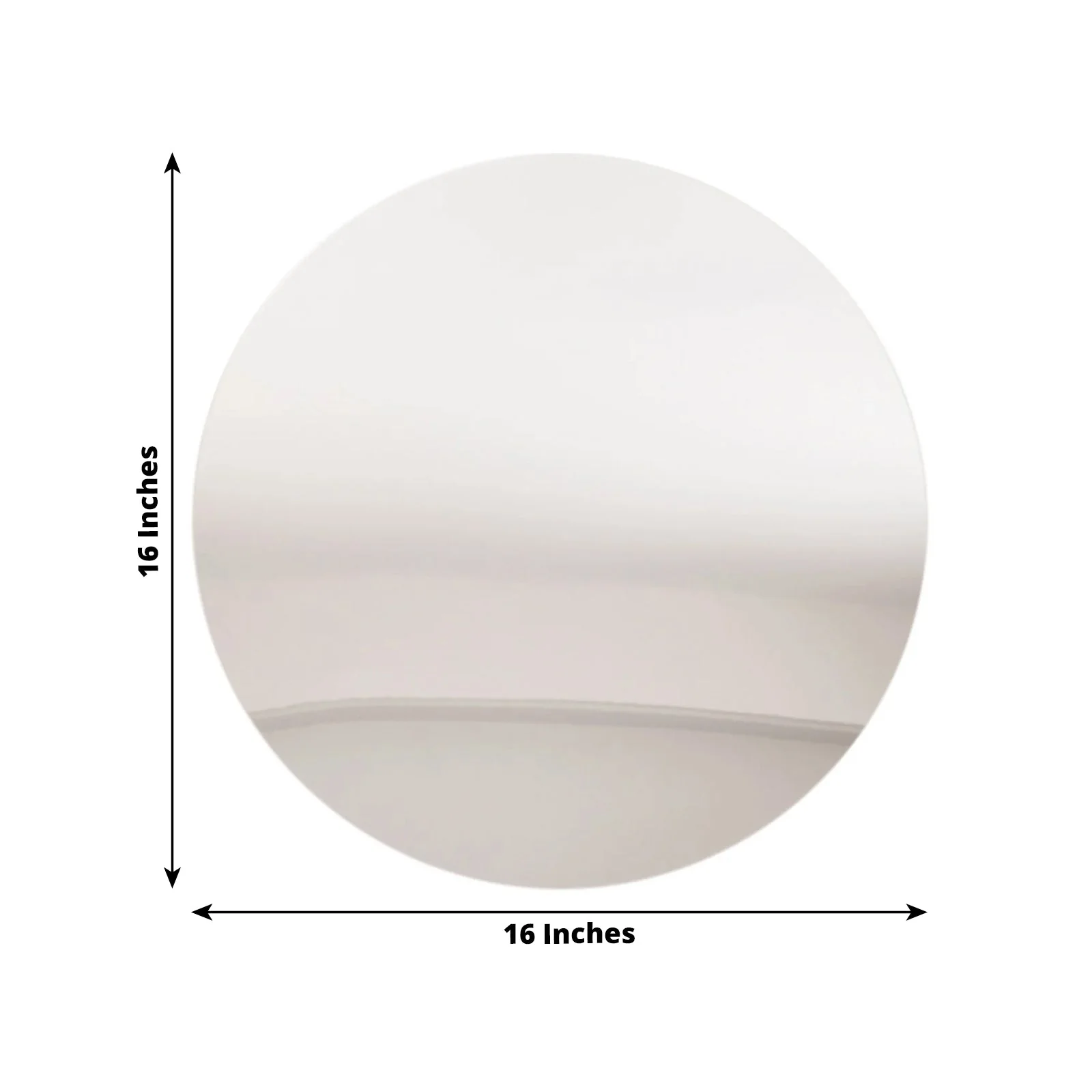 10-Pack Large Acrylic Mirror Tray 16" Round Silver Circle Candle Plate - Decorative Centerpiece Bases - Image 3