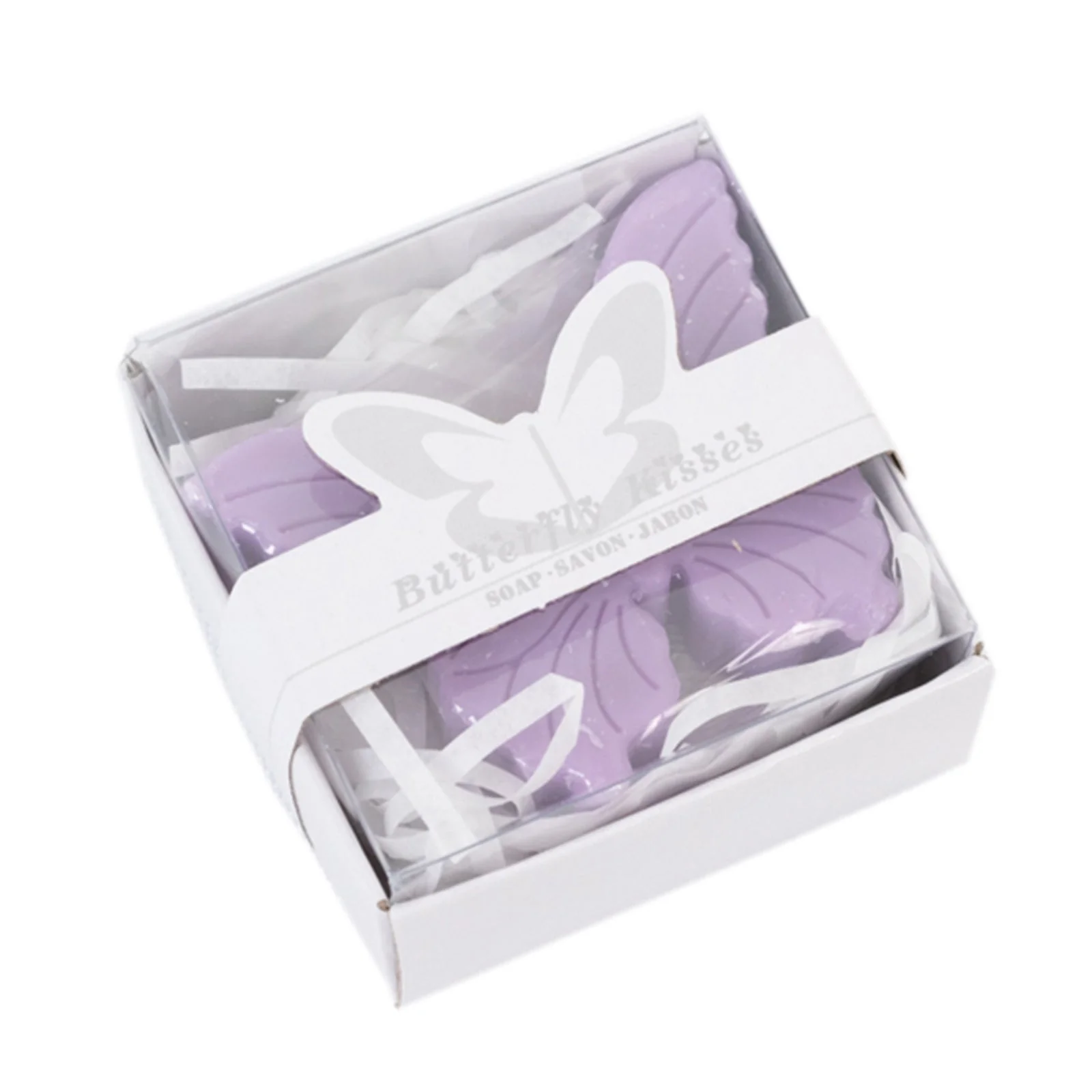10 Pack Lavender Butterfly Unscented Soap Party Favors with Gift Boxes, Pre-Packed Baby Shower Wedding Souvenirs - 2" - Image 5