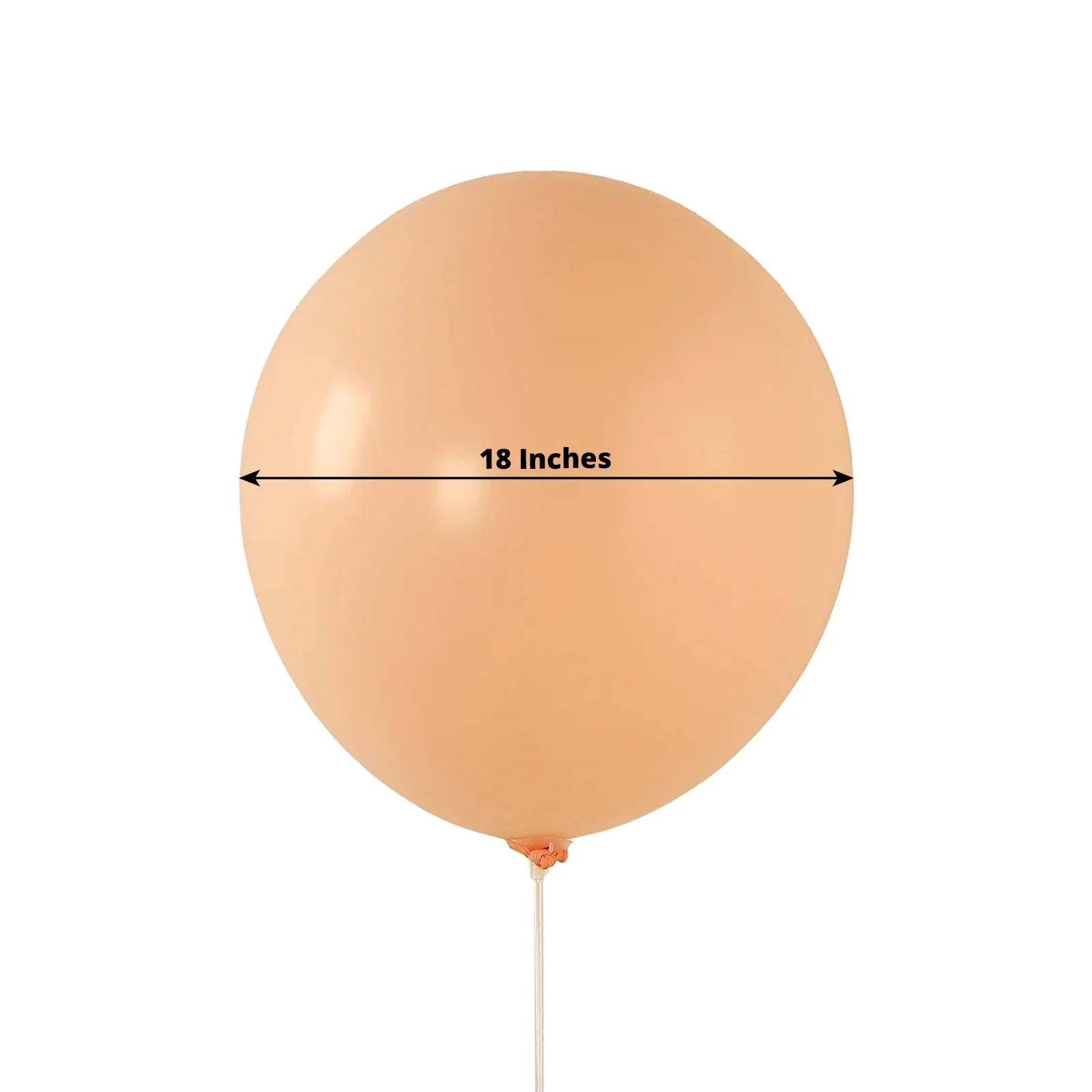 10 Pack Matte Pastel Blush Biodegradable Balloons, Round Eco-friendly Thick Latex Party Balloons - 18" - Image 3