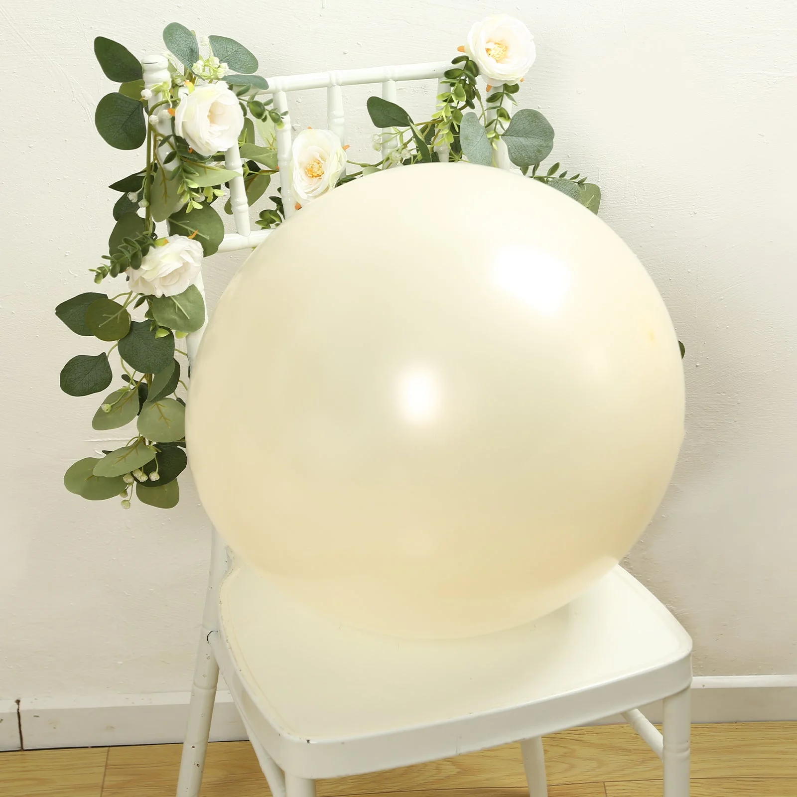 10 Pack Matte Pastel Cream Biodegradable Balloons, Round Eco-friendly Thick Latex Party Balloons - 18" - Image 2