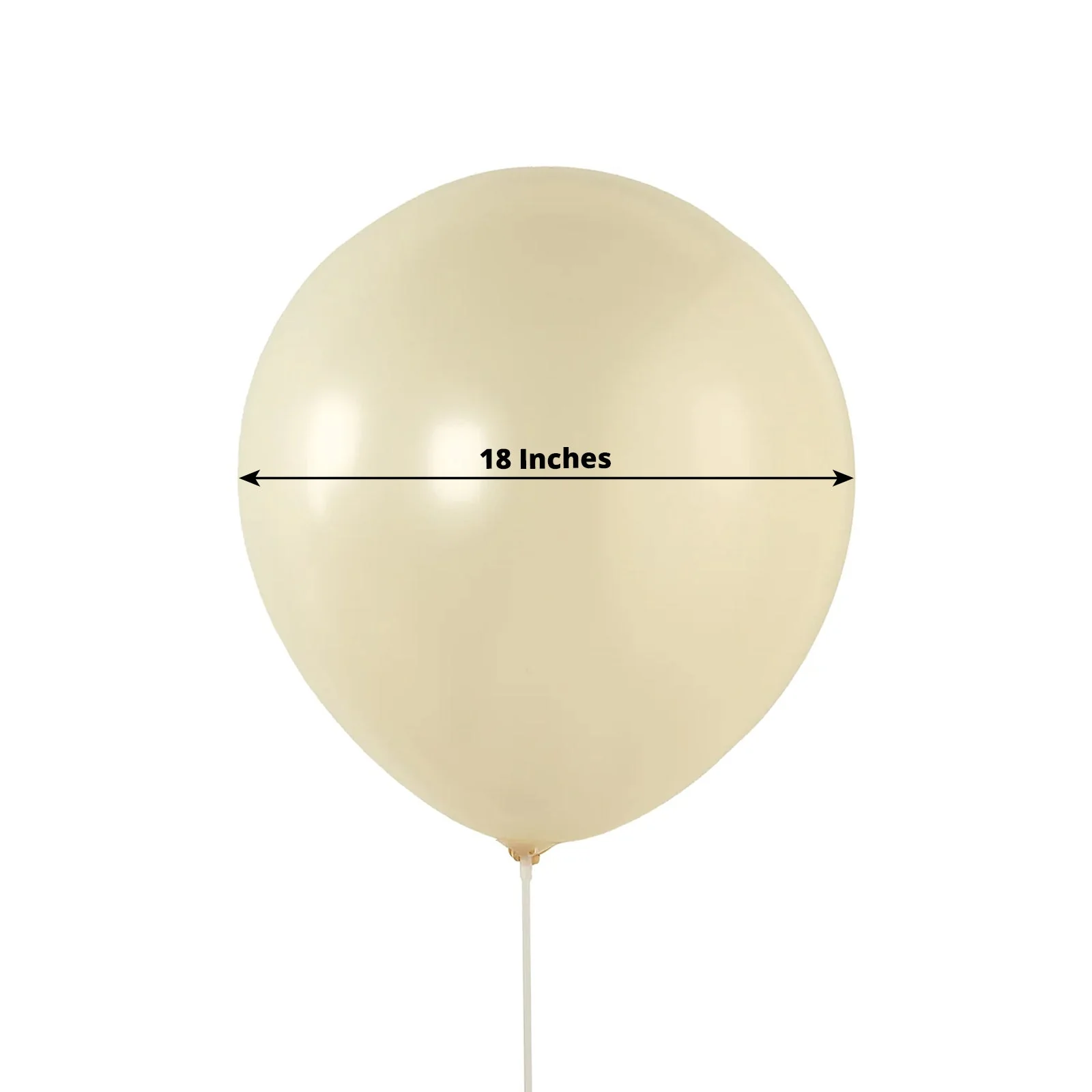 10 Pack Matte Pastel Cream Biodegradable Balloons, Round Eco-friendly Thick Latex Party Balloons - 18" - Image 3