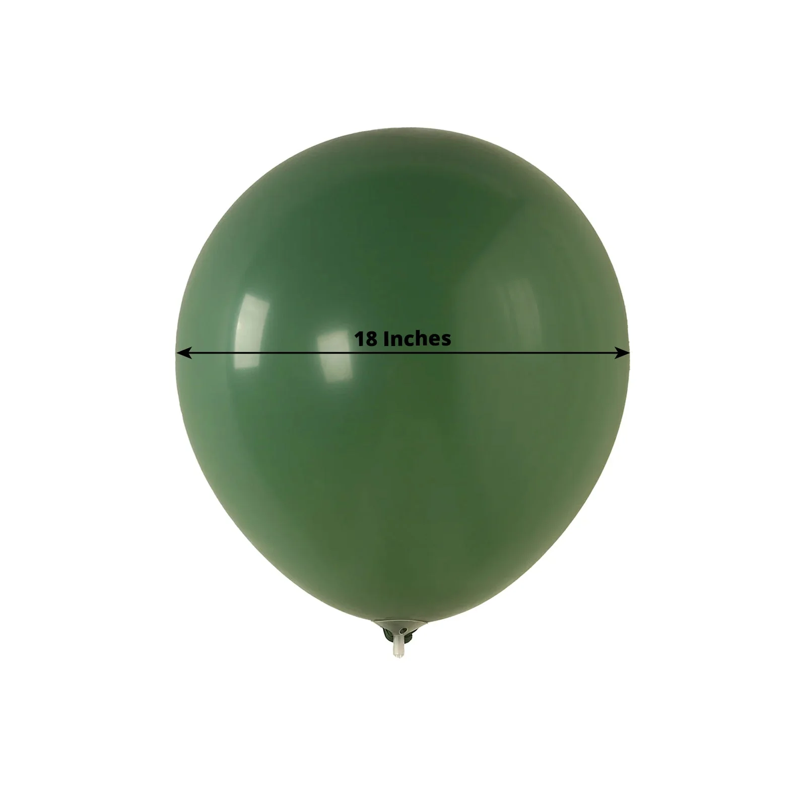 10 Pack Matte Pastel Dusty Sage Green Biodegradable Balloons, Round Eco-friendly Thick Latex Party Balloons - 18" - Image 3