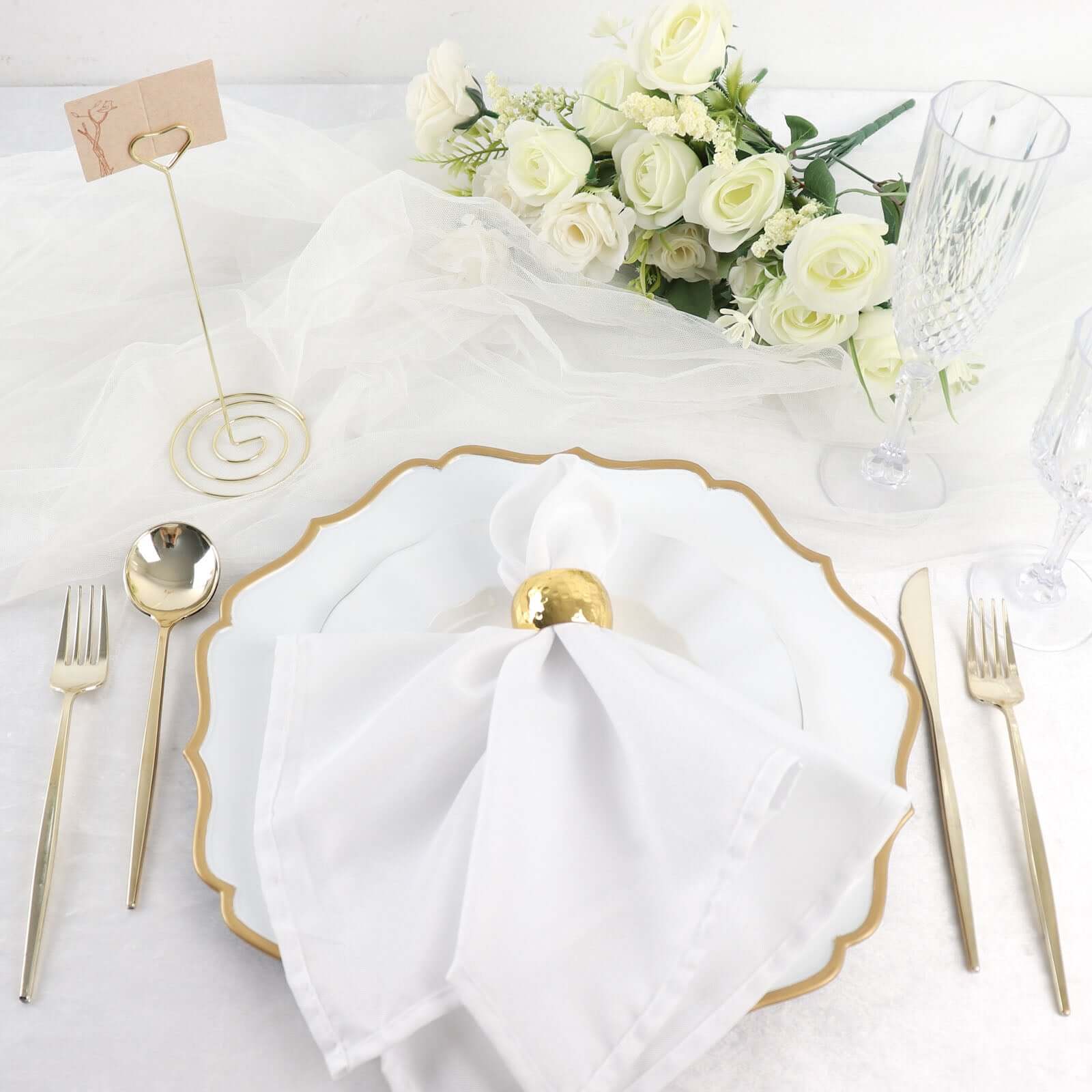 10-Pack Metal Card Holder Stands 8" Heart Design Gold - Table Number Stands and Wedding Place Card Menu Clips - Image 6