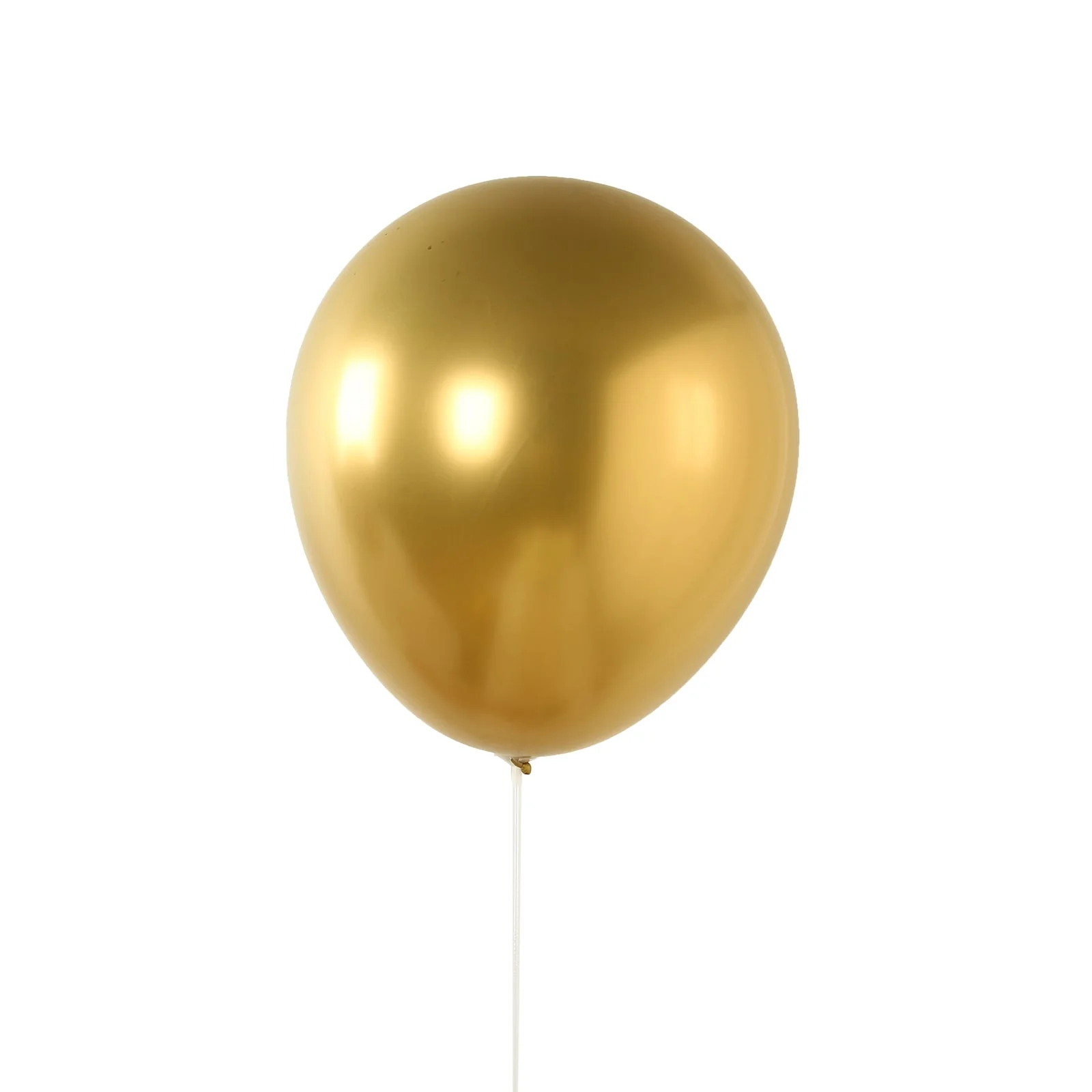 10 Pack Metallic Gold Biodegradable Balloons, Thick Chrome Latex Party Balloons - 18" - Image 6