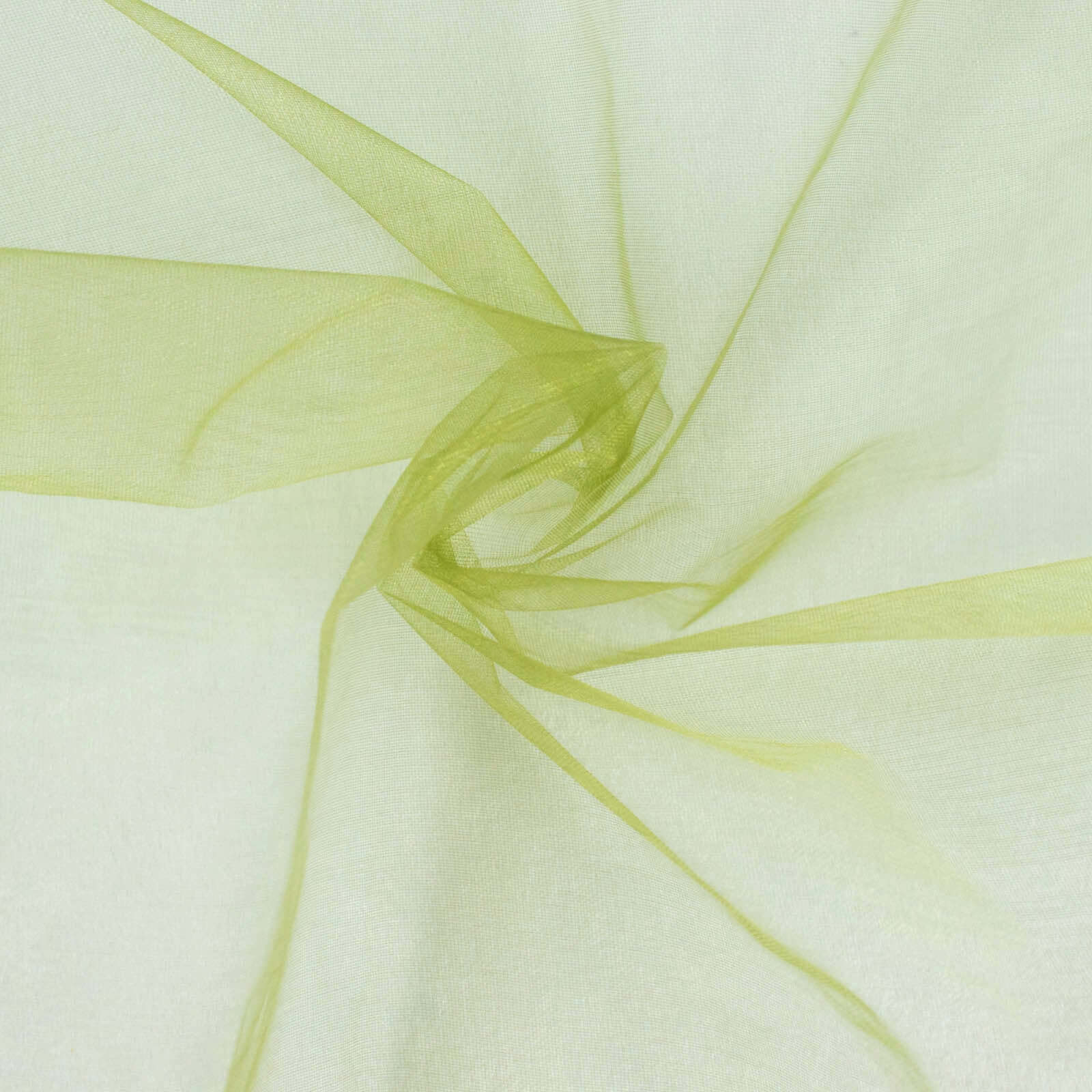 10 Pack Organza Napkins 23"x23" Olive Green - Crisp & Lightweight Sheer Dinner Napkins - Image 3