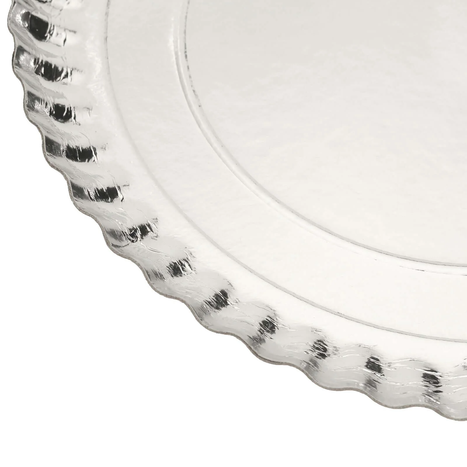 10-Pack Paper Round Charger Plates 13" Silver with Scalloped Rims - 1100GSM Heavy Duty Disposable Serving Trays for Upscale Dinners & Celebrations - Image 12