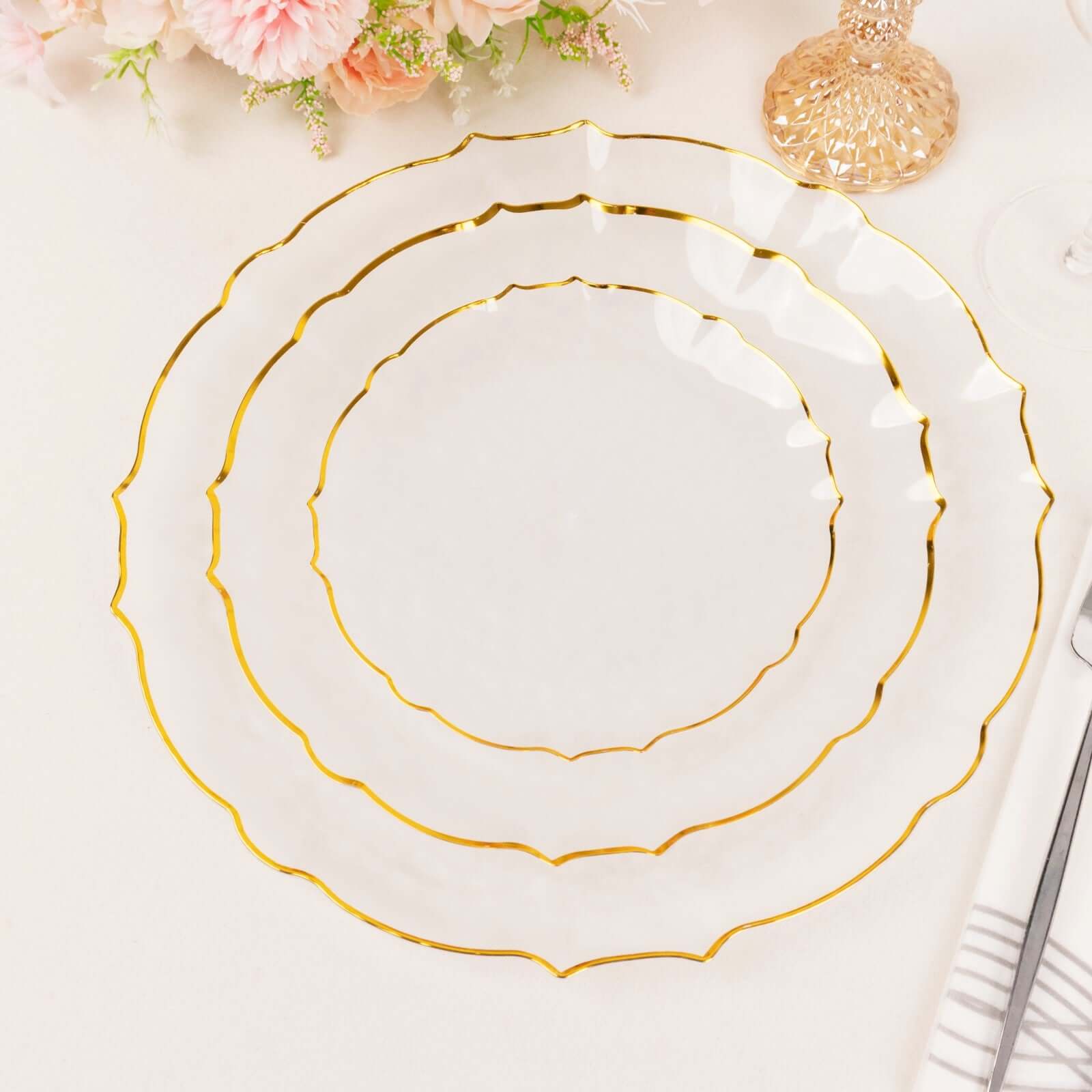 10-Pack Plastic Round Dessert Appetizer Plates 7" - Image 6