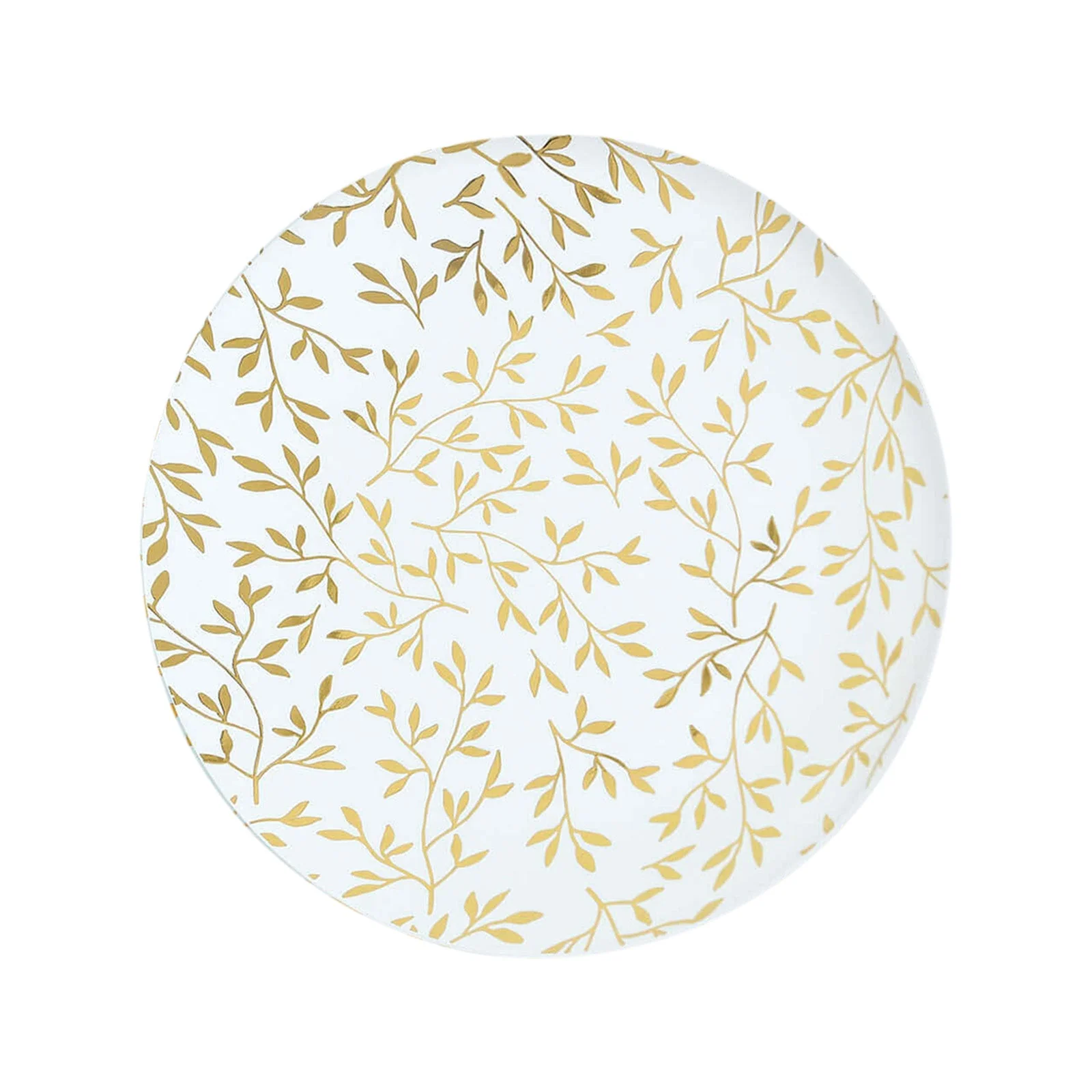 10-Pack Plastic Round Salad Dessert Plates 8" White - Image 6
