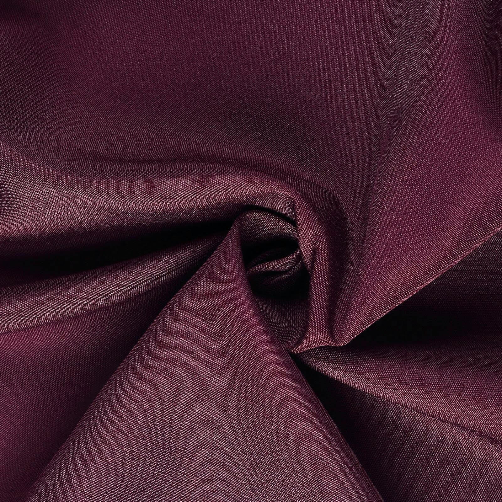 10 Pack Polyester Banquet Chair Covers Burgundy - Reusable Stain-Resistant Slipcovers - Image 8