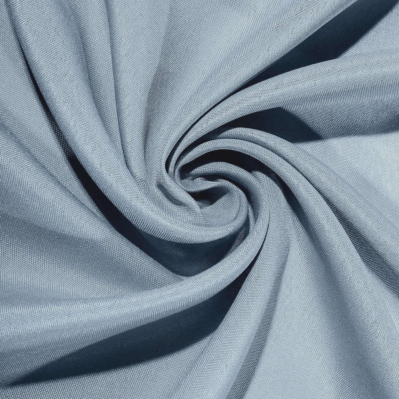 10 Pack Polyester Folding Chair Covers Dusty Blue - Reusable Stain-Resistant Slipcovers - Image 8