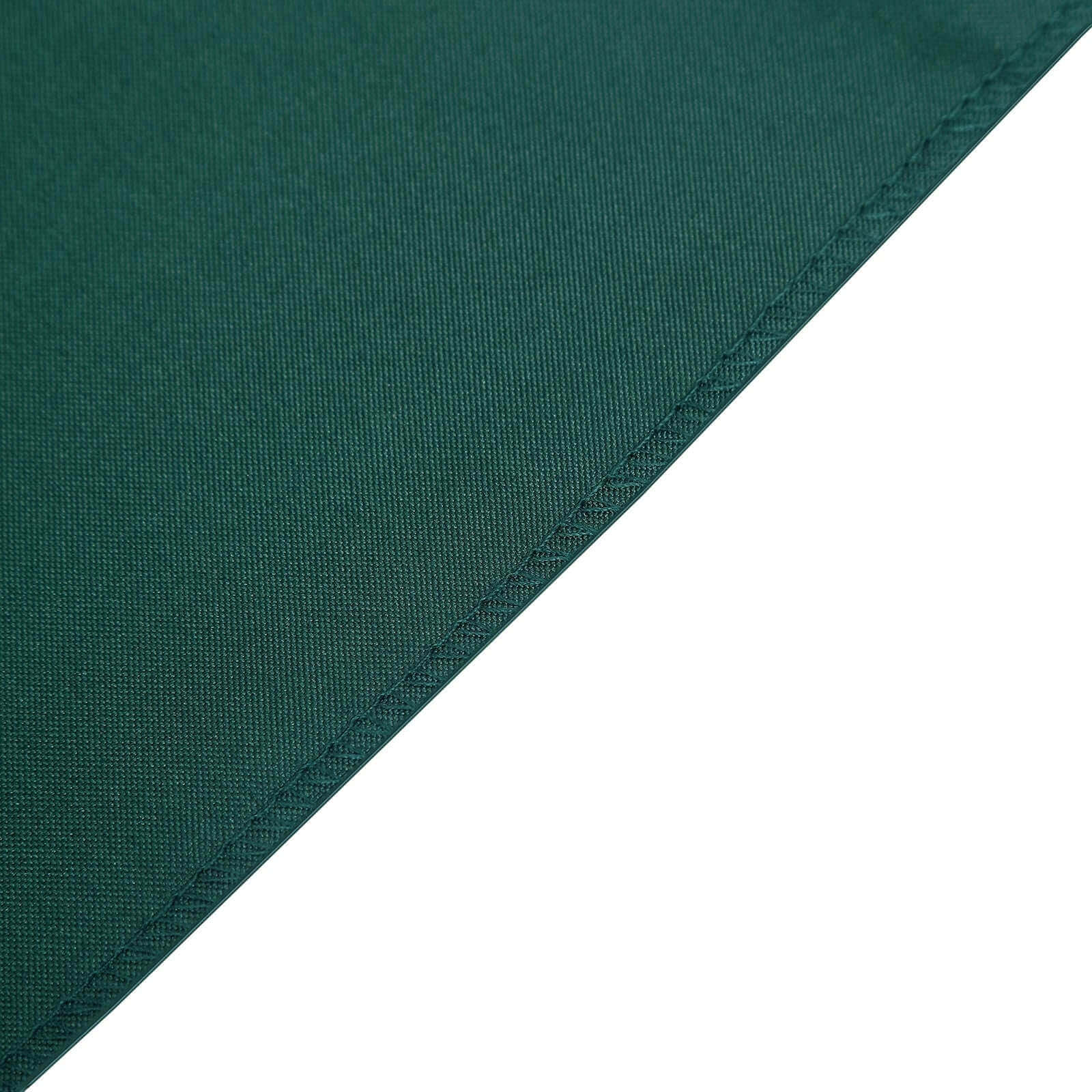 10 Pack Polyester Folding Chair Covers Hunter Emerald Green - Reusable Stain-Resistant Slipcovers - Image 11