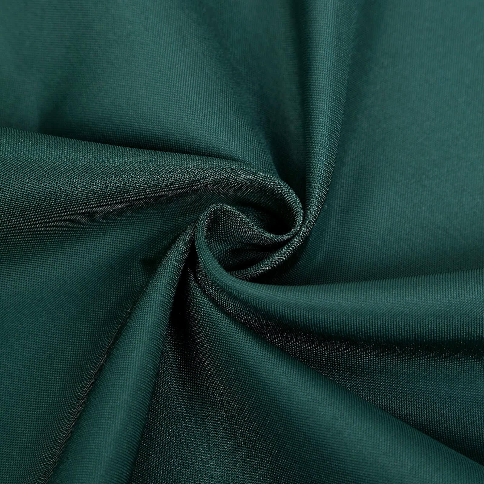 10 Pack Polyester Folding Chair Covers Hunter Emerald Green - Reusable Stain-Resistant Slipcovers - Image 12