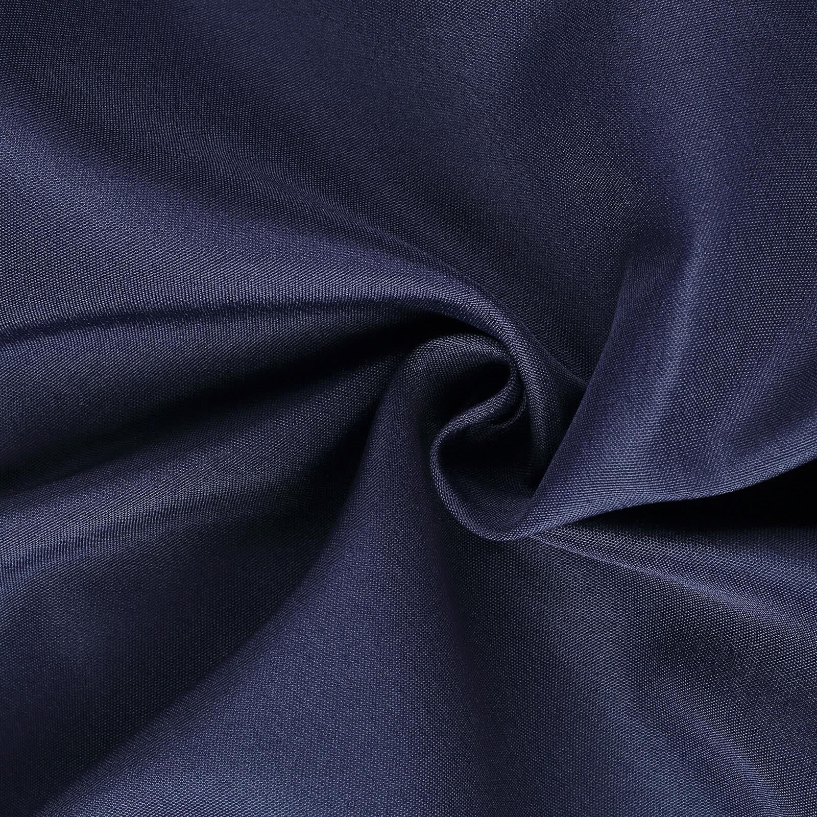 10 Pack Polyester Folding Chair Covers Navy Blue - Reusable Stain-Resistant Slipcovers - Image 10