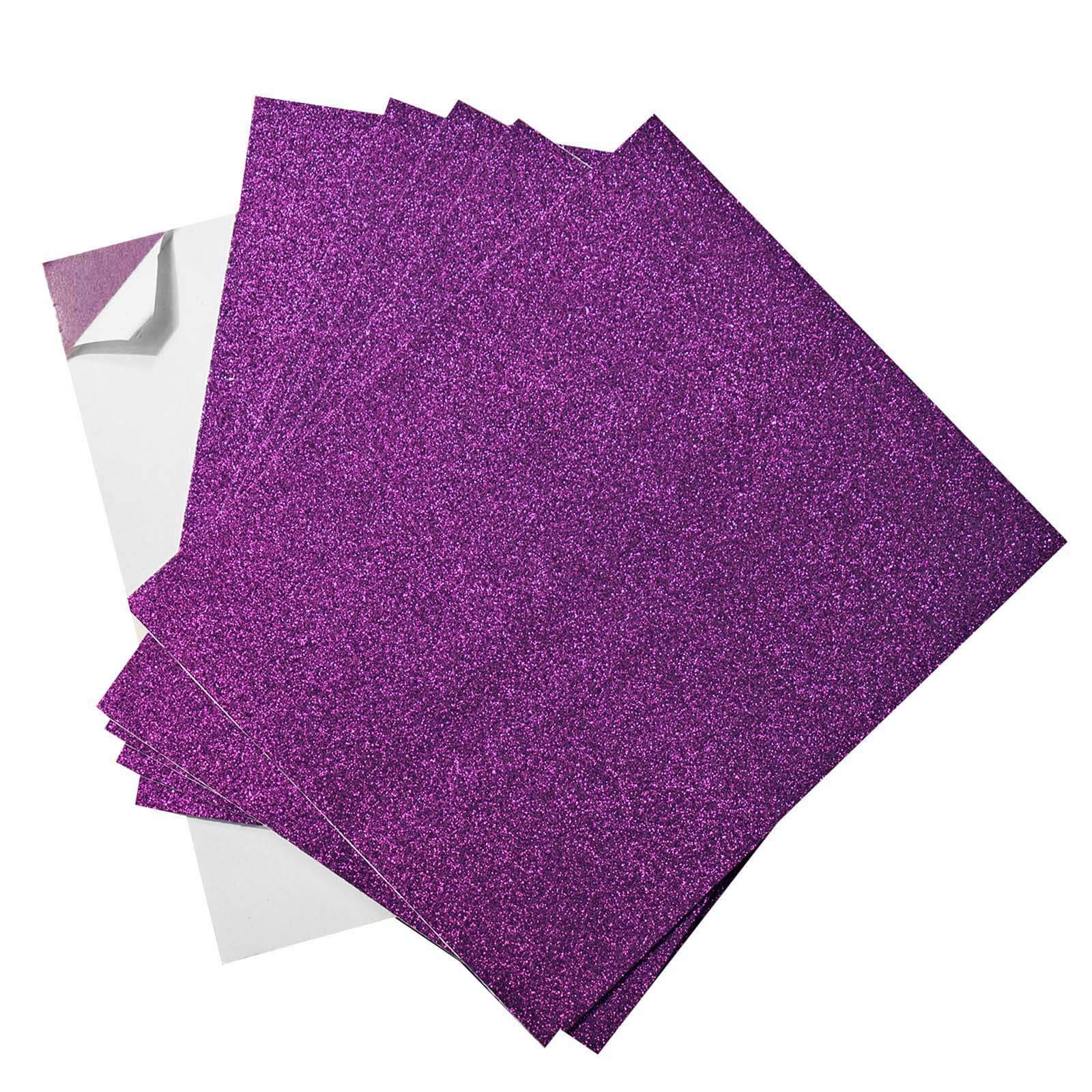 10 Pack Purple Self-Adhesive Glitter DIY Craft Foam Sheets 12"x10" - Image 18