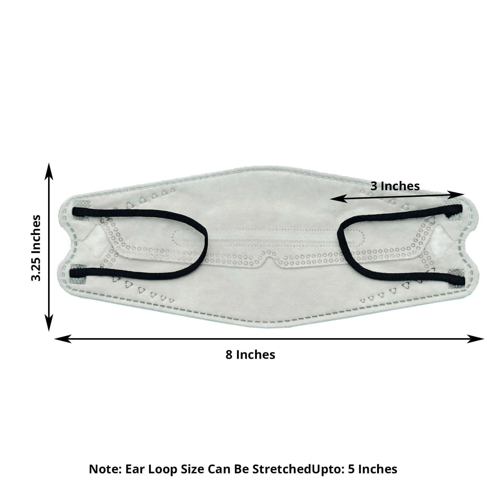 10 Pack Silver Breathable KF94 Face Mask, 3D Fish-Design Mouth Shields for Adult, 4-Layer Protective Face Masks with Adjustable Nose Clip - Image 3