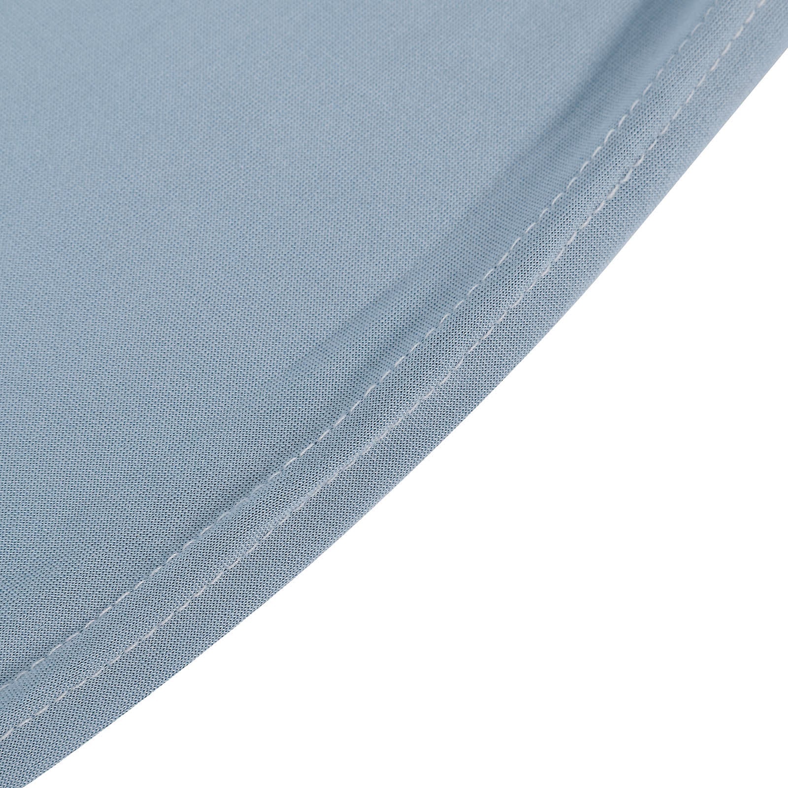 10 Pack Spandex Fitted Banquet Chair Covers Dusty Blue - Reusable Stretch Slip-On Slipcovers - Image 10