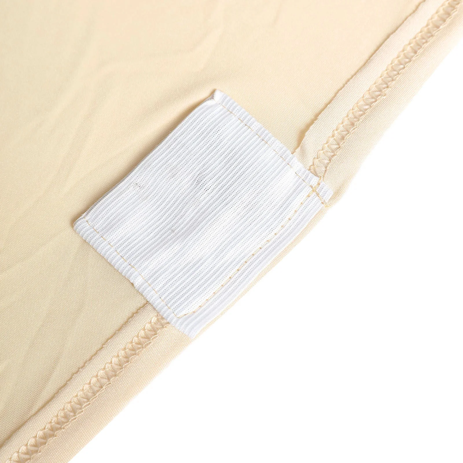 10 Pack Stretch Spandex Folding Chair Covers Beige - 160GSM Superior Durability with a Snug Fit Slipcovers - Image 8