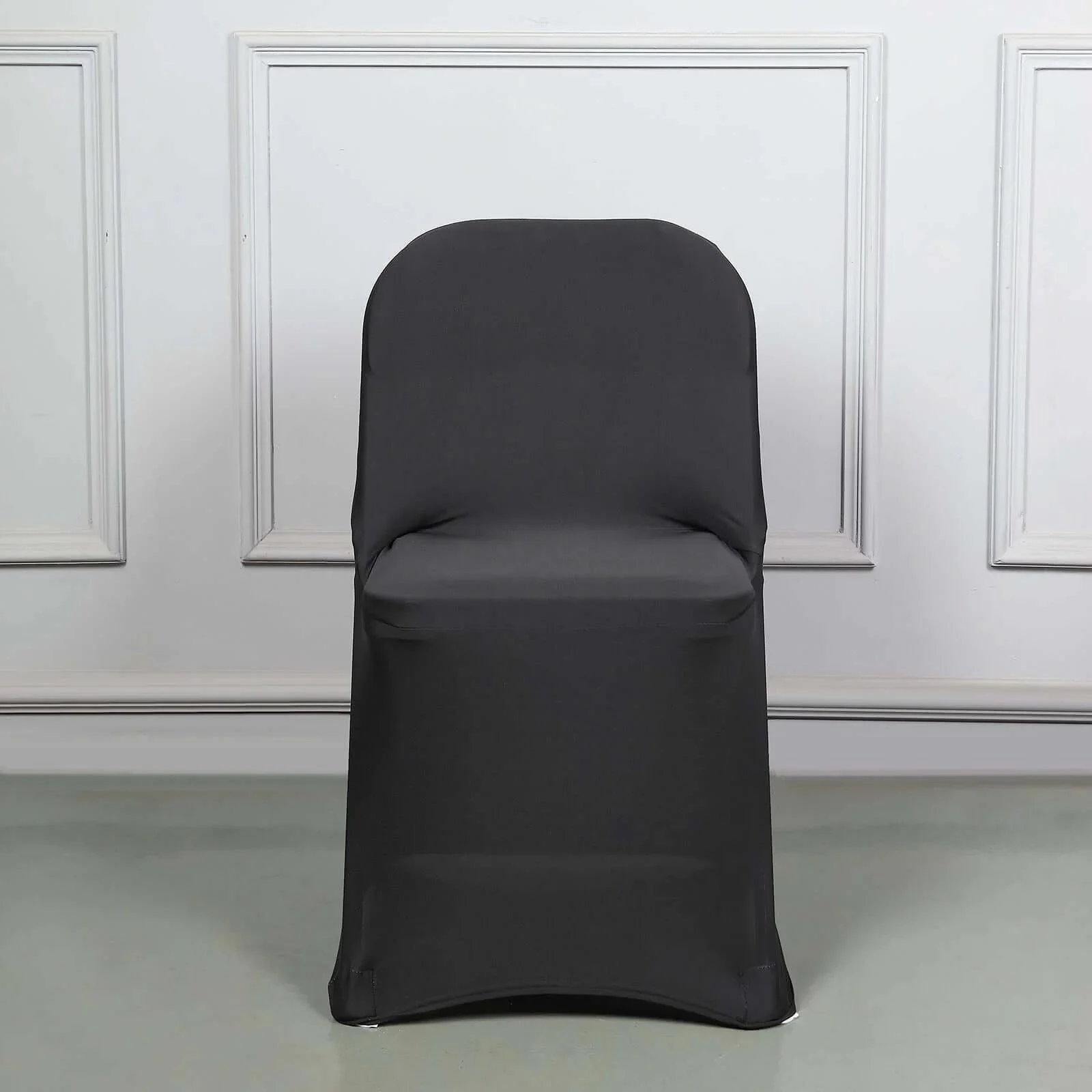 10 Pack Stretch Spandex Folding Chair Covers Black - 160GSM Superior Durability with a Snug & Stylish Fit Slipcovers - Image 7