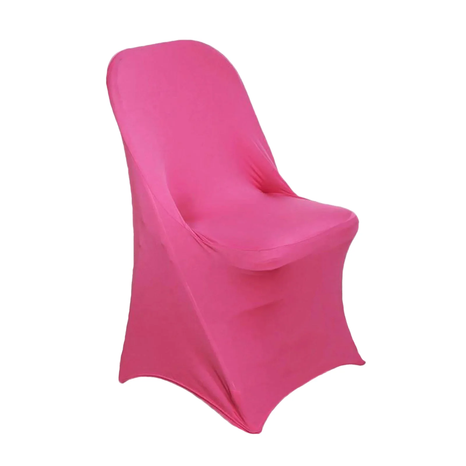 10 Pack Stretch Spandex Folding Chair Covers Fuchsia - 160GSM Superior Durability with a Snug Fit Slipcovers - Image 5