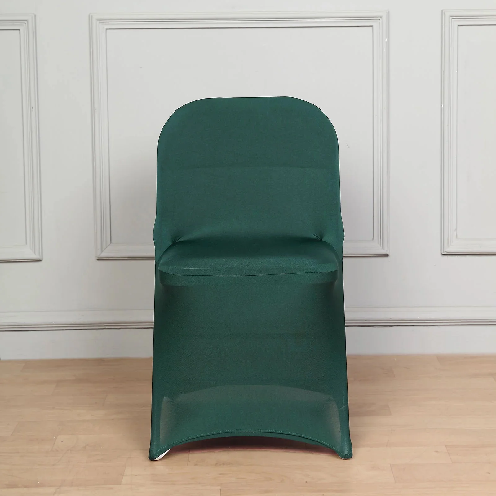 10 Pack Stretch Spandex Folding Chair Covers Hunter Emerald Green - 160GSM Superior Durability with a Snug Fit Slipcovers - Image 6