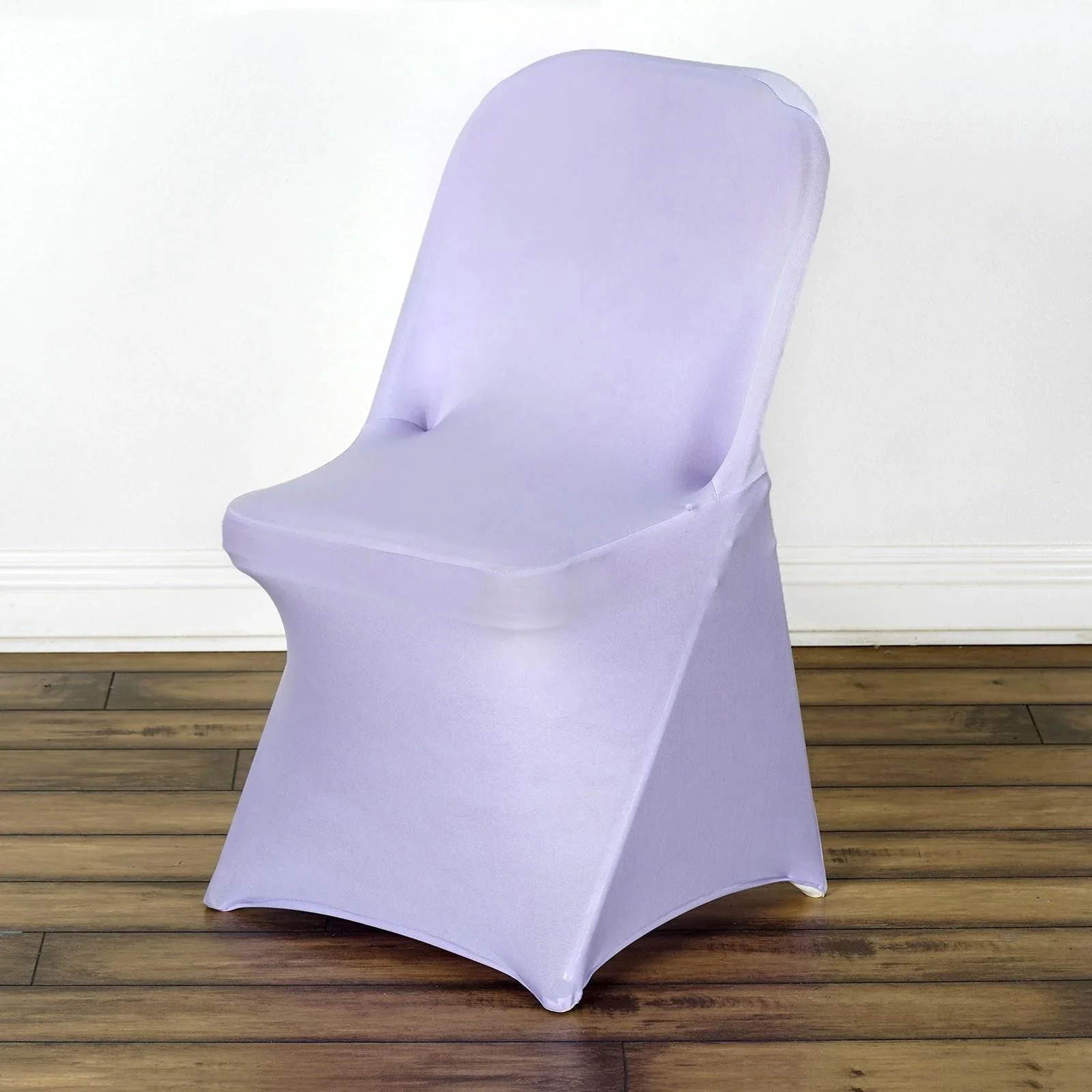 10 Pack Stretch Spandex Folding Chair Covers Lavender Lilac - 160GSM Superior Durability with a Snug Fit Slipcovers - Image 2