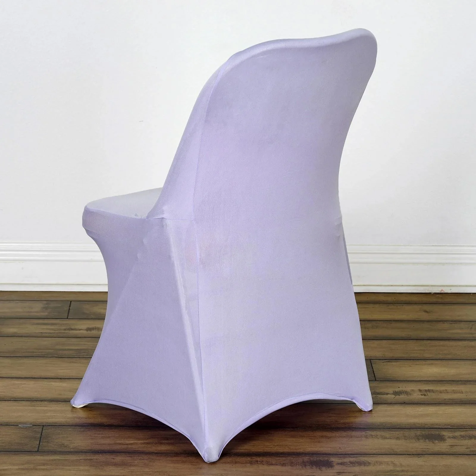 10 Pack Stretch Spandex Folding Chair Covers Lavender Lilac - 160GSM Superior Durability with a Snug Fit Slipcovers - Image 4