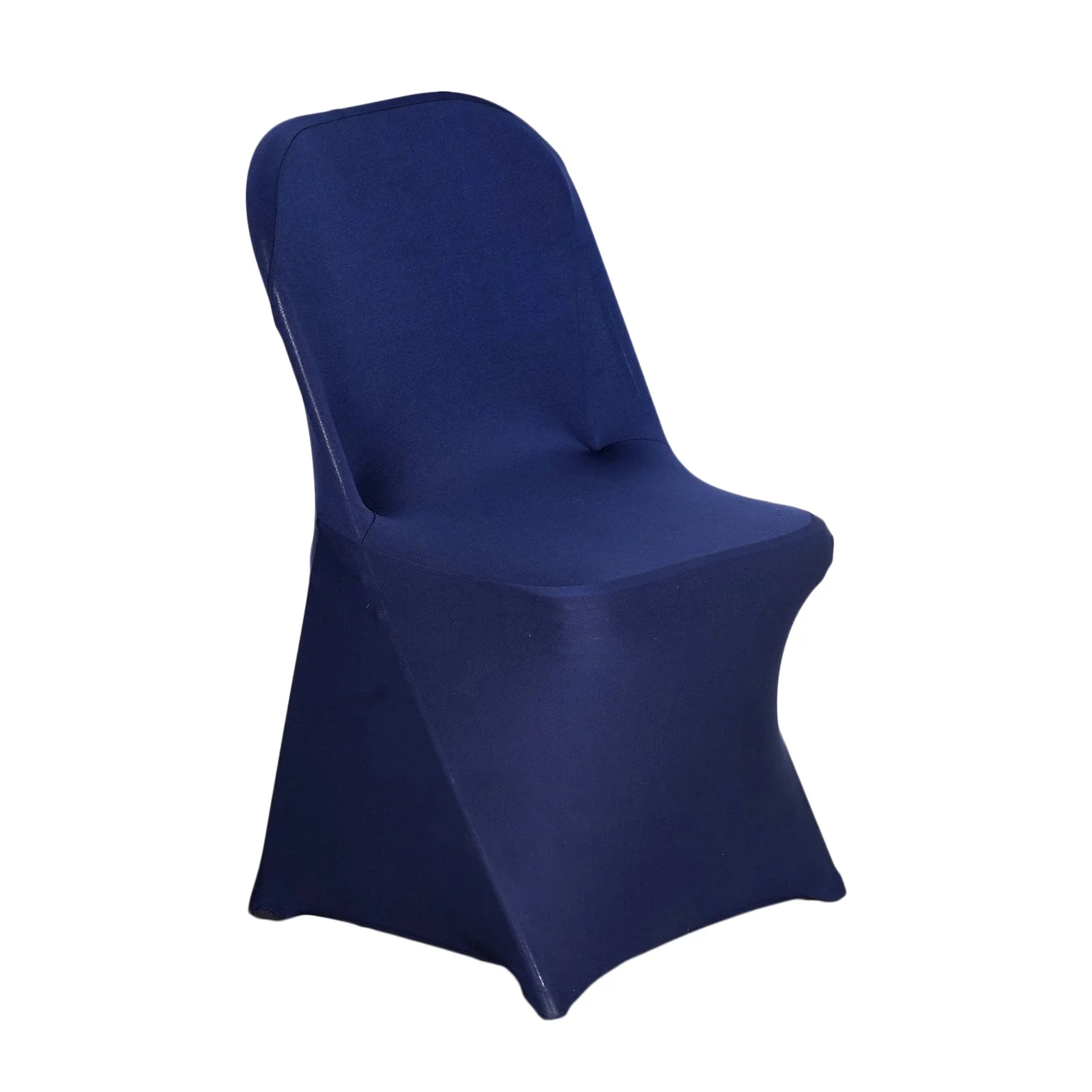 10 Pack Stretch Spandex Folding Chair Covers Navy Blue - 160GSM Superior Durability with a Snug Fit Slipcovers - Image 5