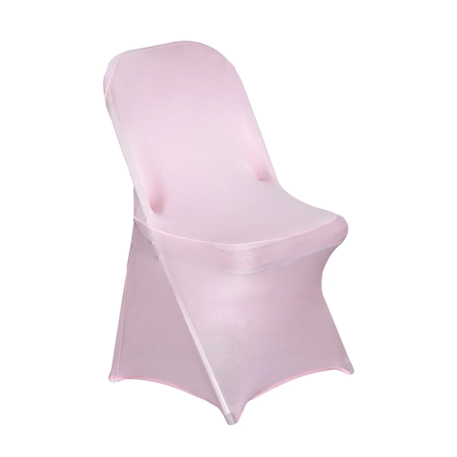 10 Pack Stretch Spandex Folding Chair Covers Pink - 160GSM Superior Durability with a Snug Fit Slipcovers - Image 5