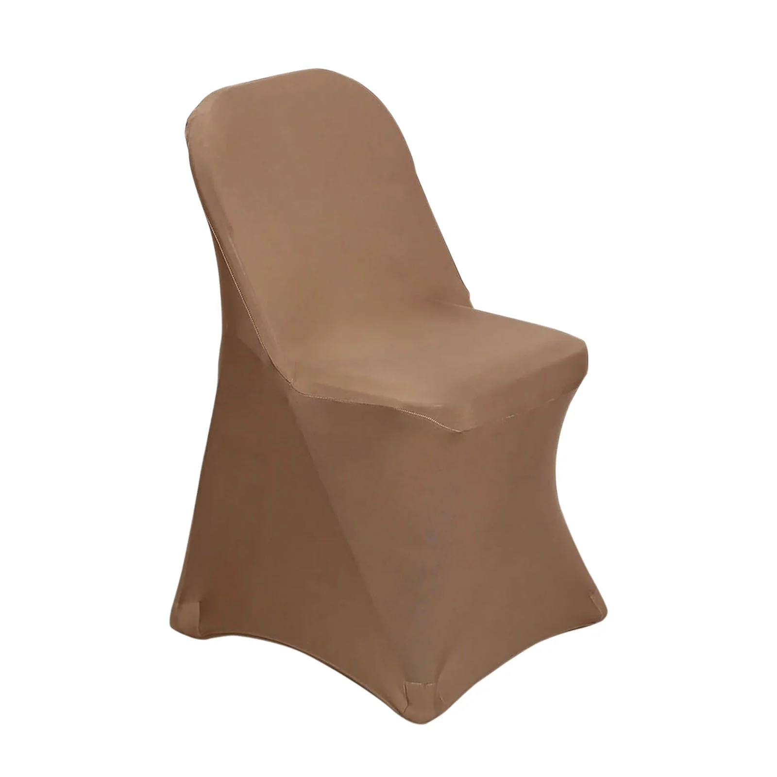 10 Pack Stretch Spandex Folding Chair Covers Taupe - 160GSM Superior Durability with a Snug Fit Slipcovers - Image 7
