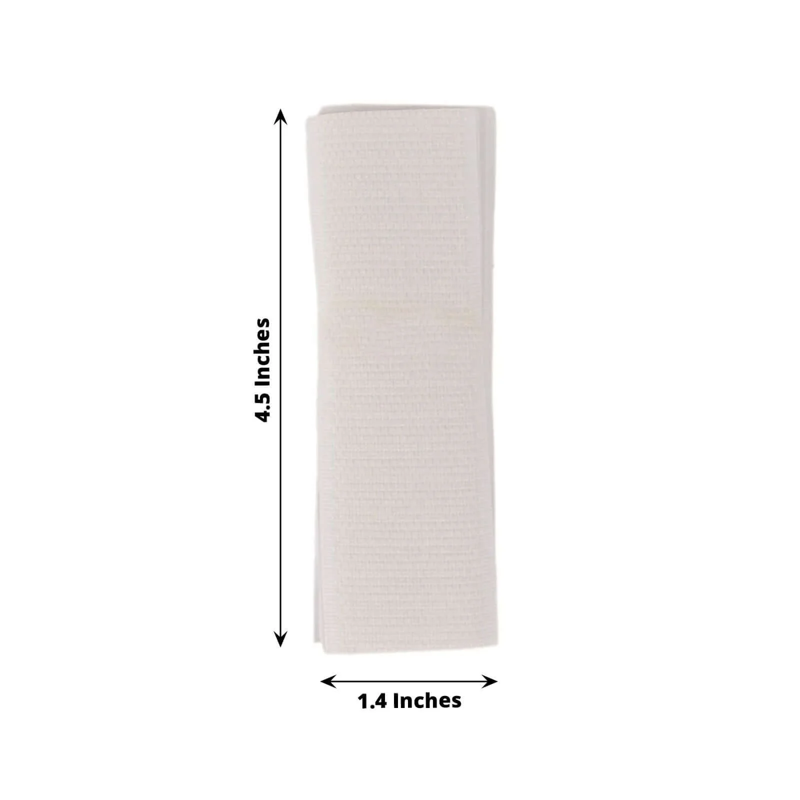 10 Pack White DIY Table Skirt Velcro Tapes, Double-Sided Waterproof Mounting Tape 1.4"x4.5" - Image 3