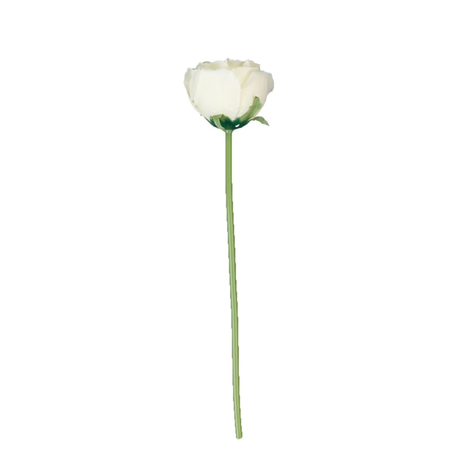 10 Pcs Ivory Silk Roses - Realistic 12" Artificial Flowers for Arrangements & Bouquets - Image 6