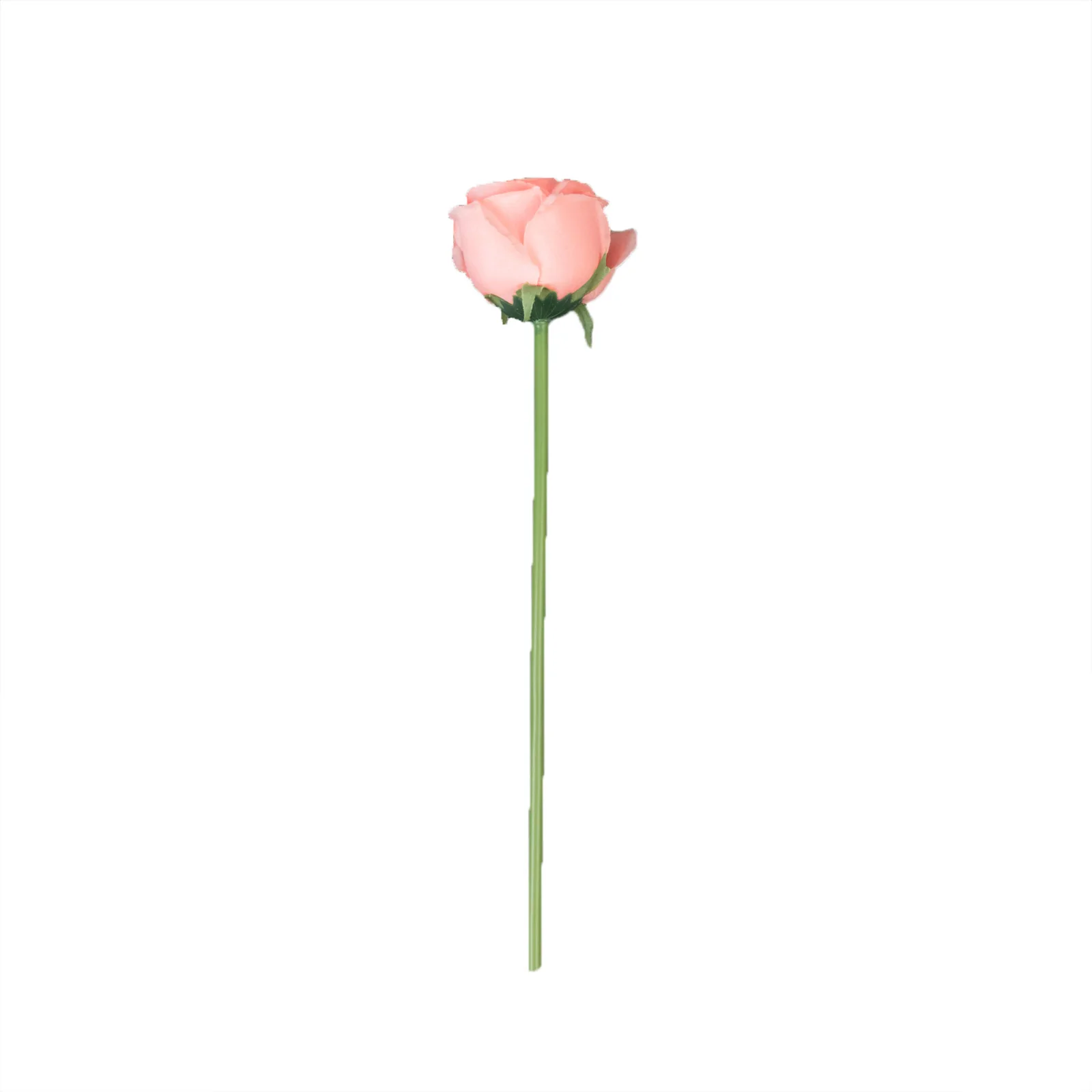 10 Pcs Pink Silk Roses - Realistic 12" Artificial Flowers for Arrangements & Bouquets - Image 6