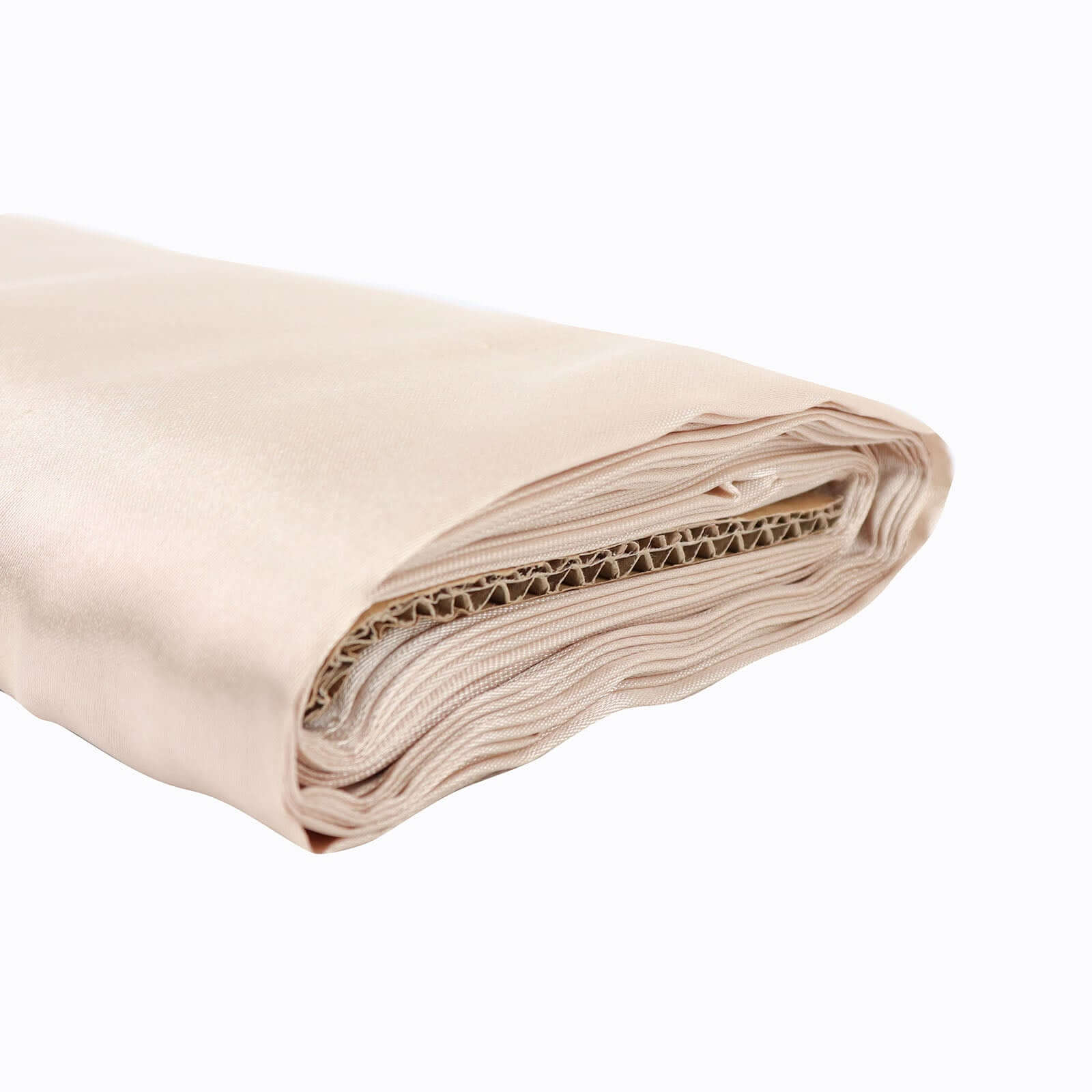 Beige Satin Fabric Bolt 10 Yards x 54" - Image 3