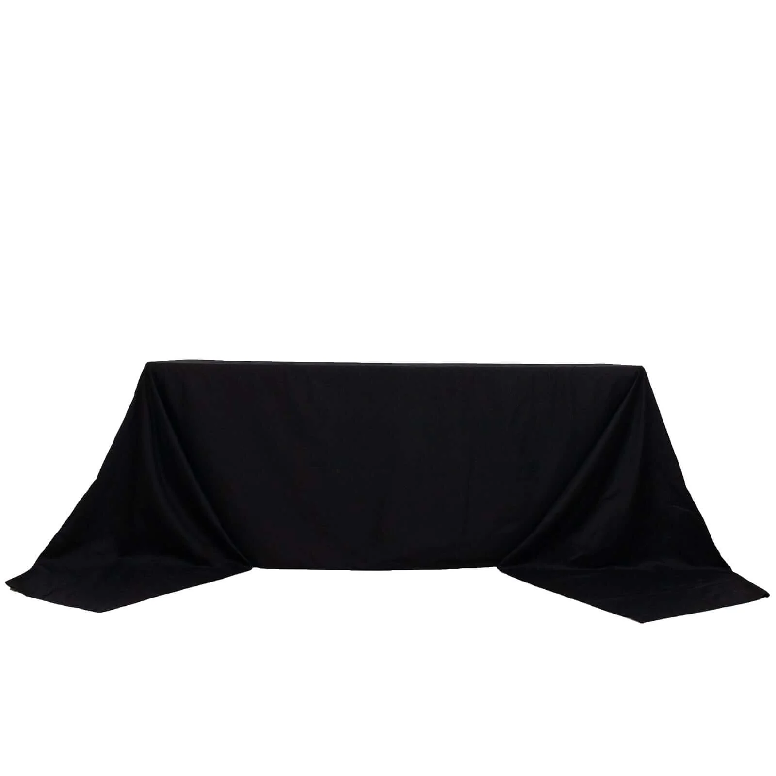 100% Cotton Rectangle Tablecloth 90"x156" Black Linen - Soft & Breathable Seamless Table Cover - Image 7