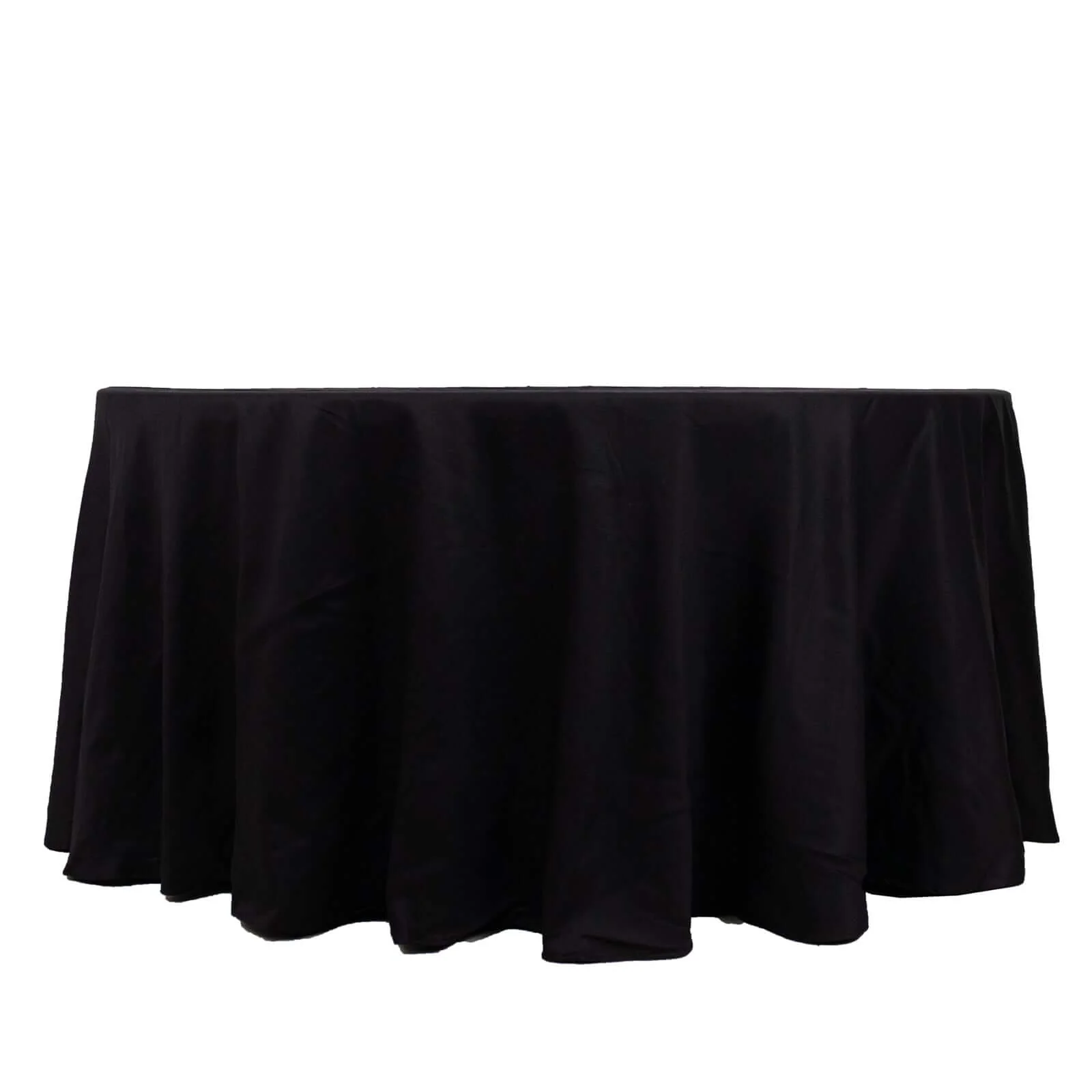 100% Cotton Round Tablecloth 120" Black Linen - Soft & Breathable Seamless Table Cover for Stylish Tablescapes - Image 7