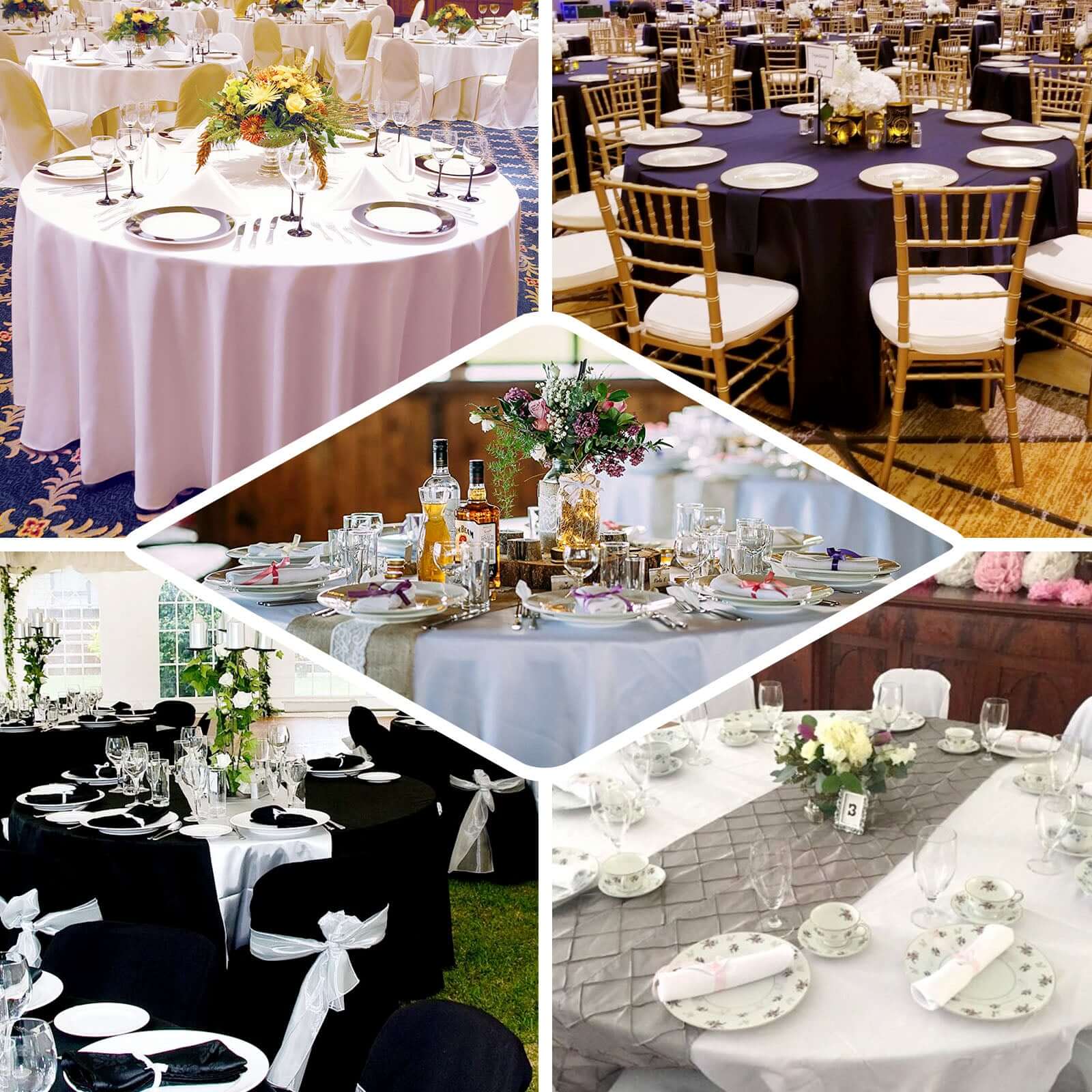 100% Cotton Round Tablecloth 120" White Linen - Soft & Breathable Seamless Table Cover for Stylish Tablescapes - Image 5