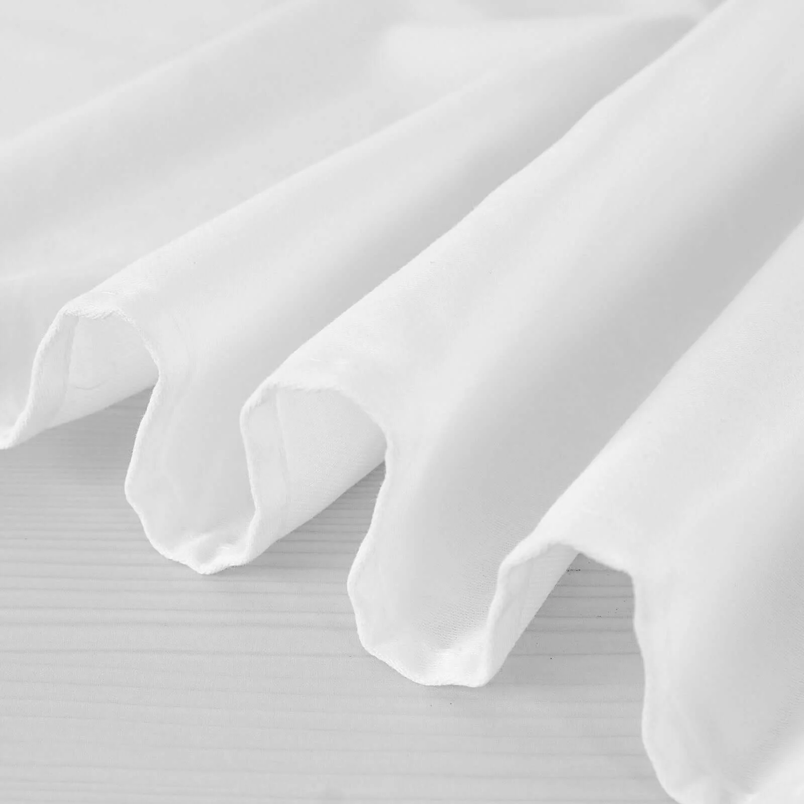 100% Cotton Square Table Overlay 54"x54" White Linen - Soft & Breathable Table Topper - Image 6